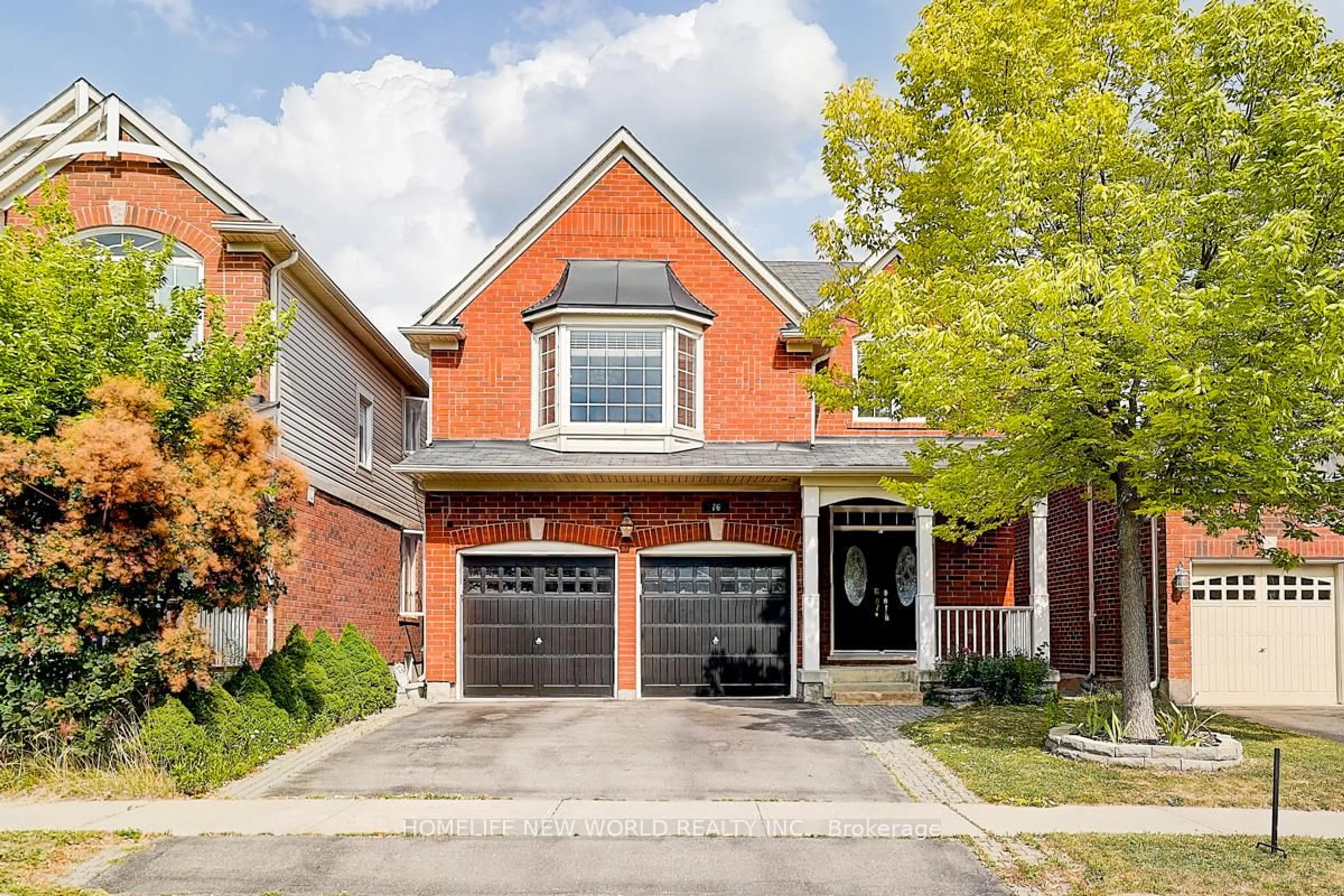 Home with brick exterior material, street for 76 Bulmer Cres, Newmarket Ontario L3X 3K1