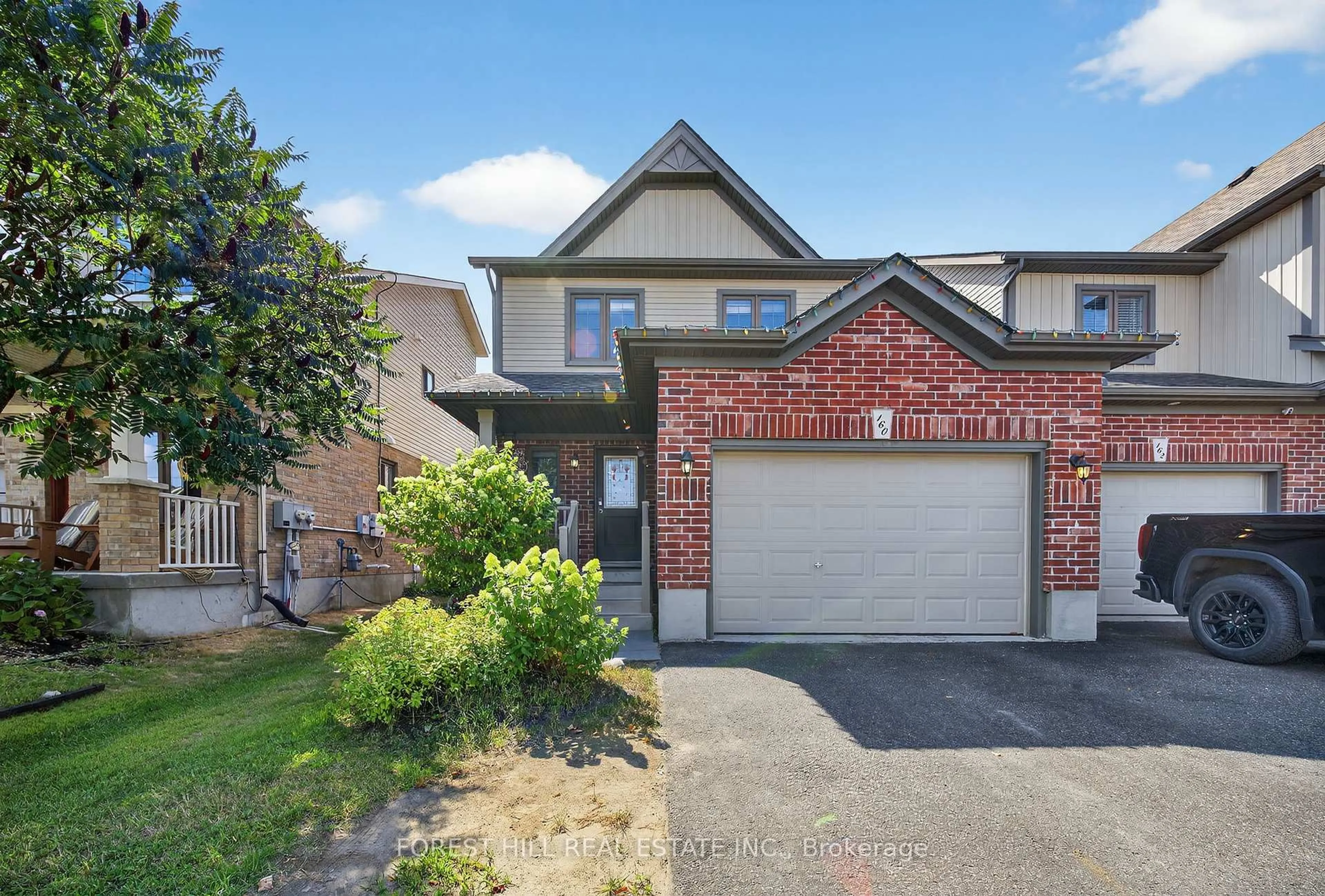 Home with brick exterior material, street for 160 Banting Cres, Essa Ontario L0M 1B6
