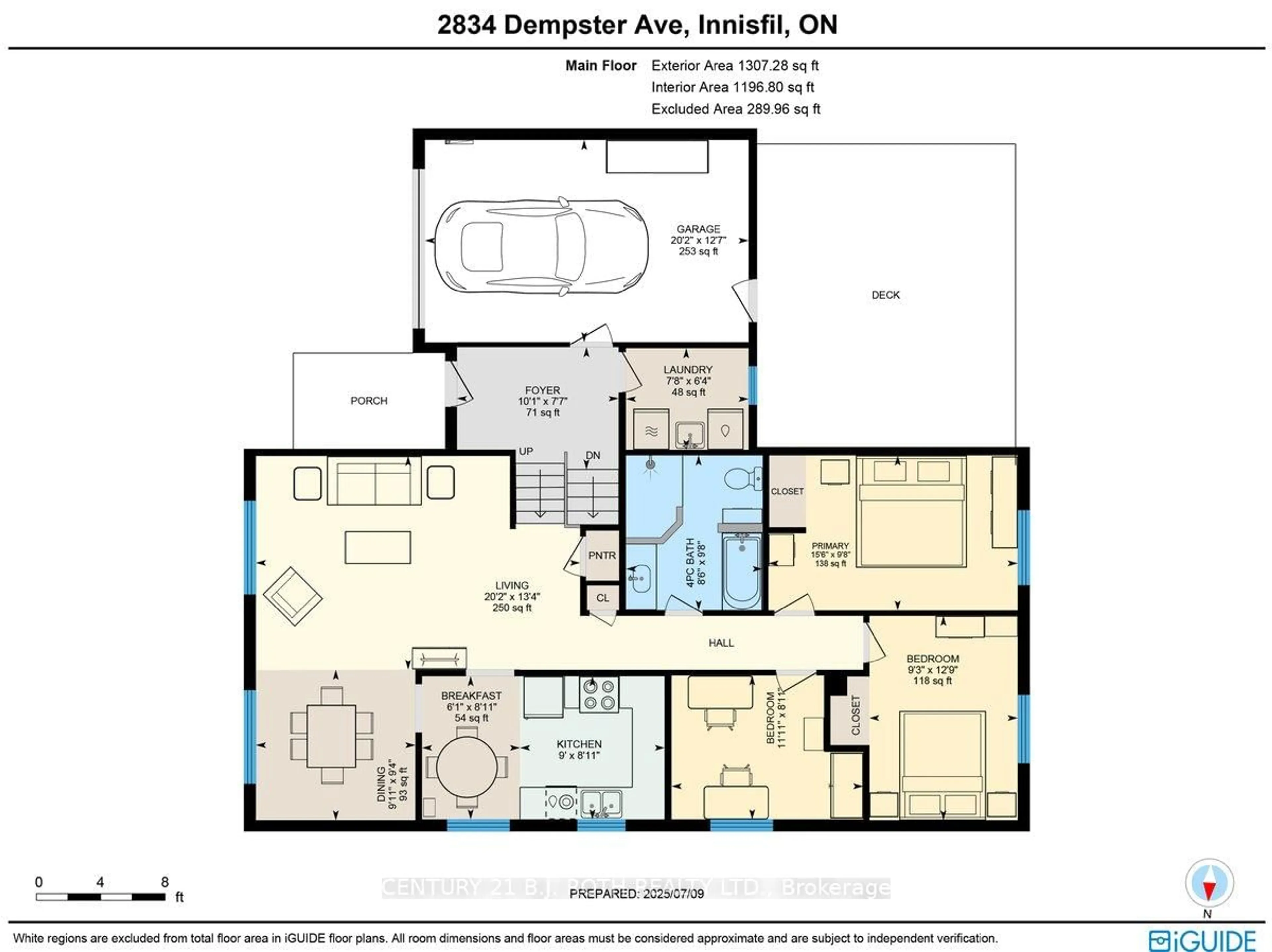 Floor plan for 2834 Dempster Ave, Innisfil Ontario L9S 1C2