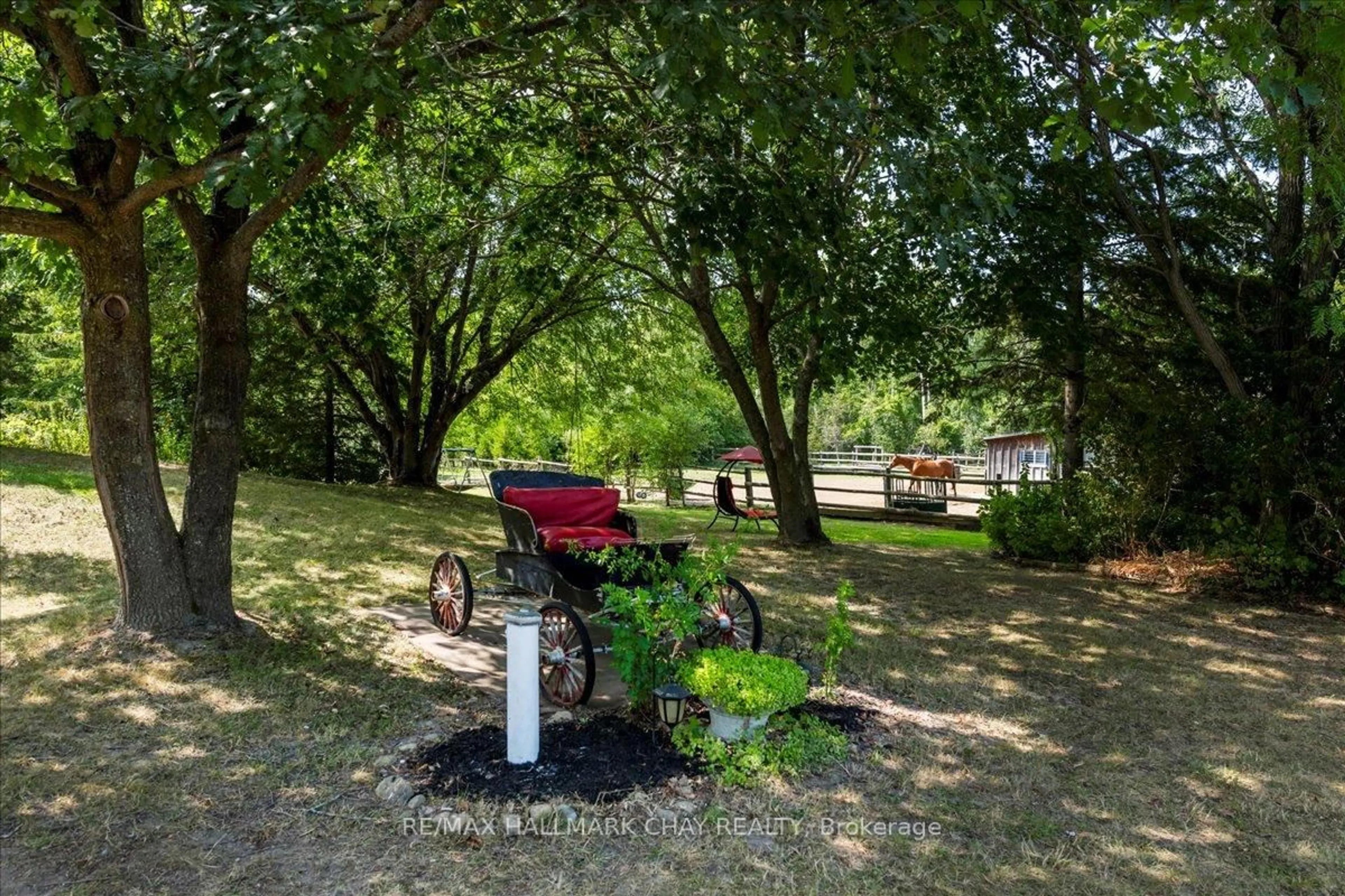 Patio, forest/trees view for 25222 Park Rd, Georgina Ontario L0E 1R0
