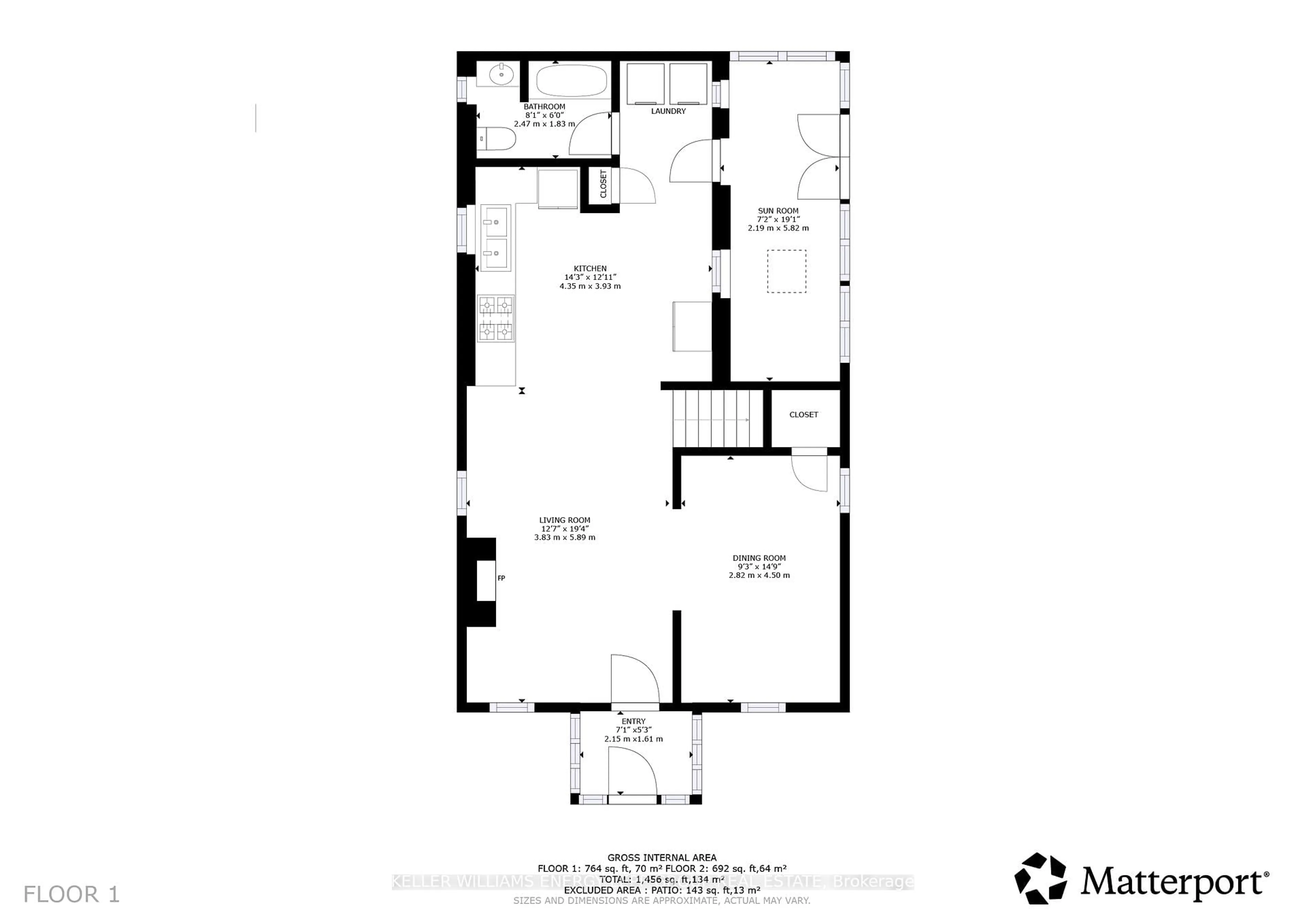 Floor plan for 156 St. John St, Brock Ontario L0E 1E0