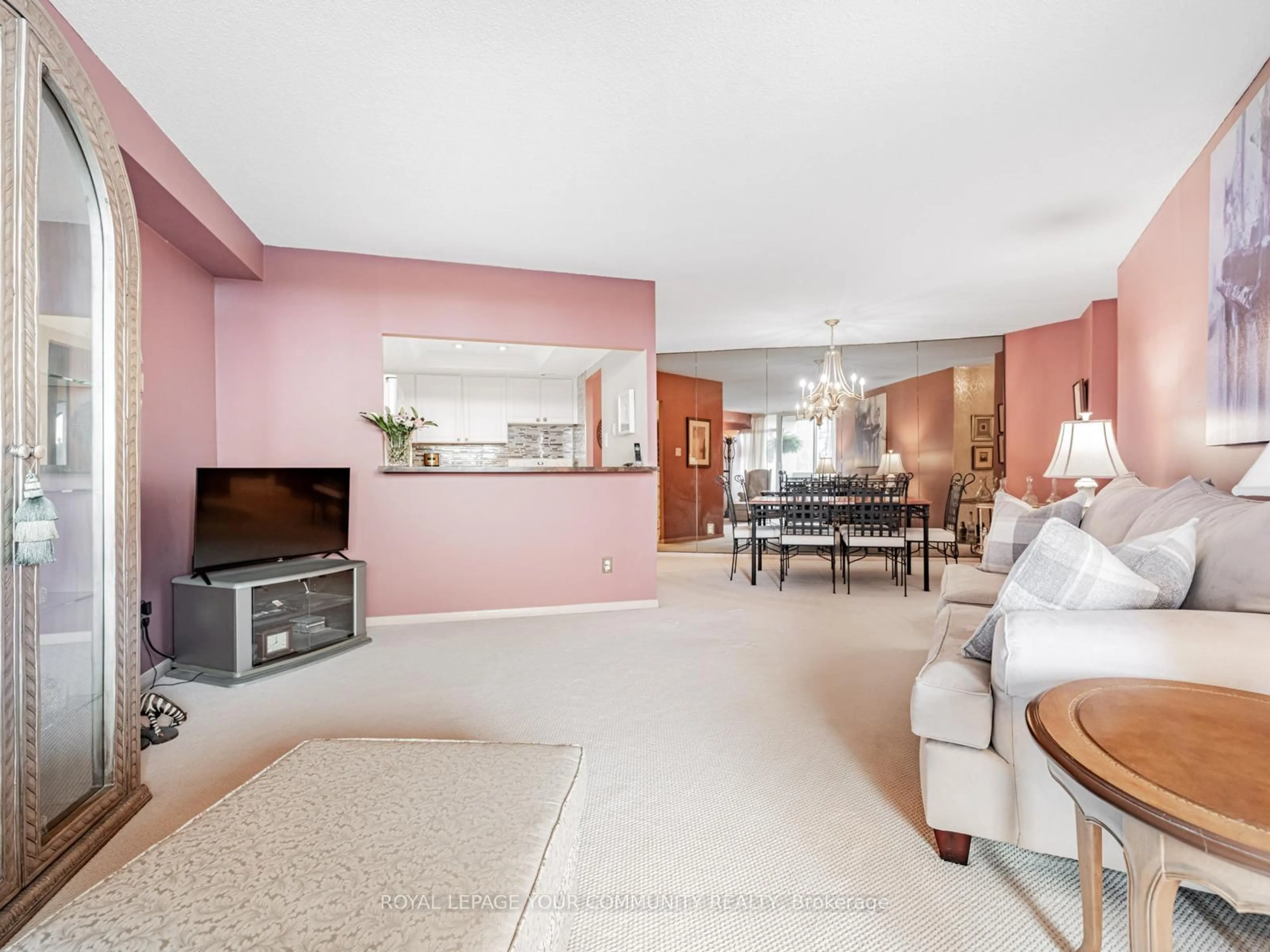 Living room with furniture, unknown for 7811 Yonge St #508, Markham Ontario L3T 4S3