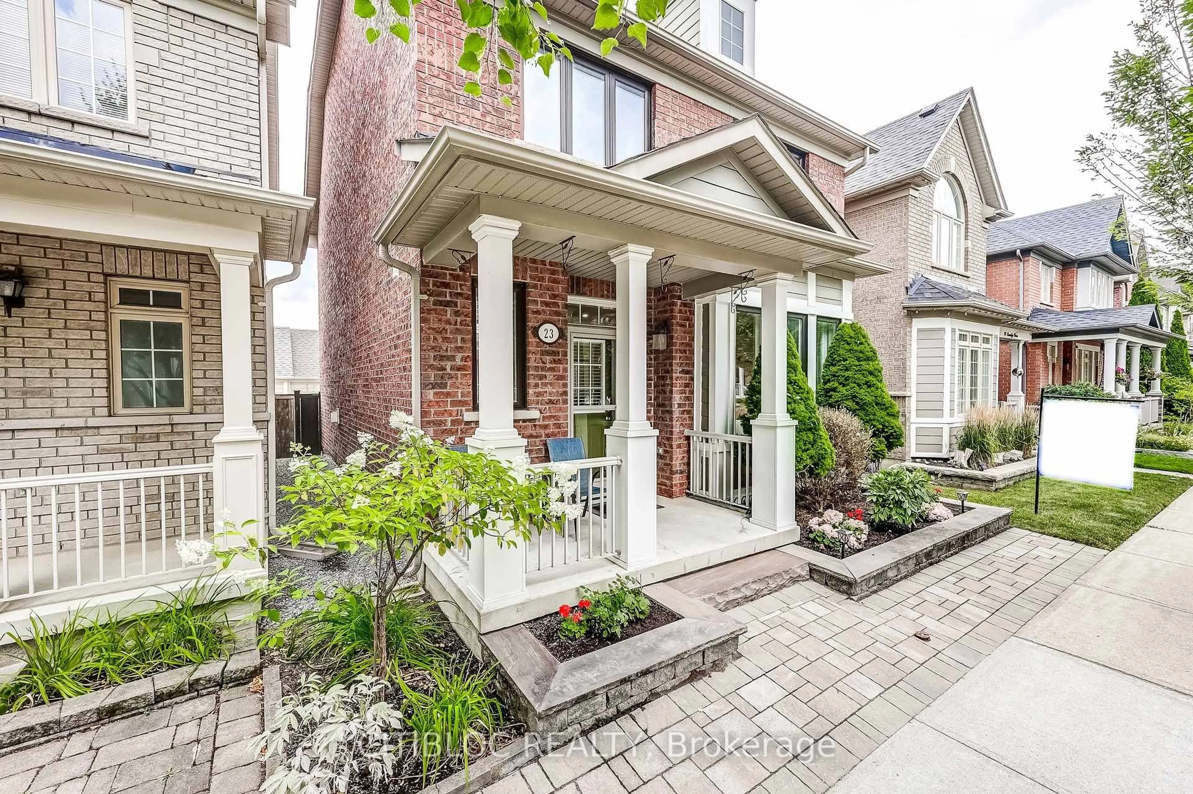 Home with brick exterior material, street for 23 Evaridge Dr, Markham Ontario L6B 1E7