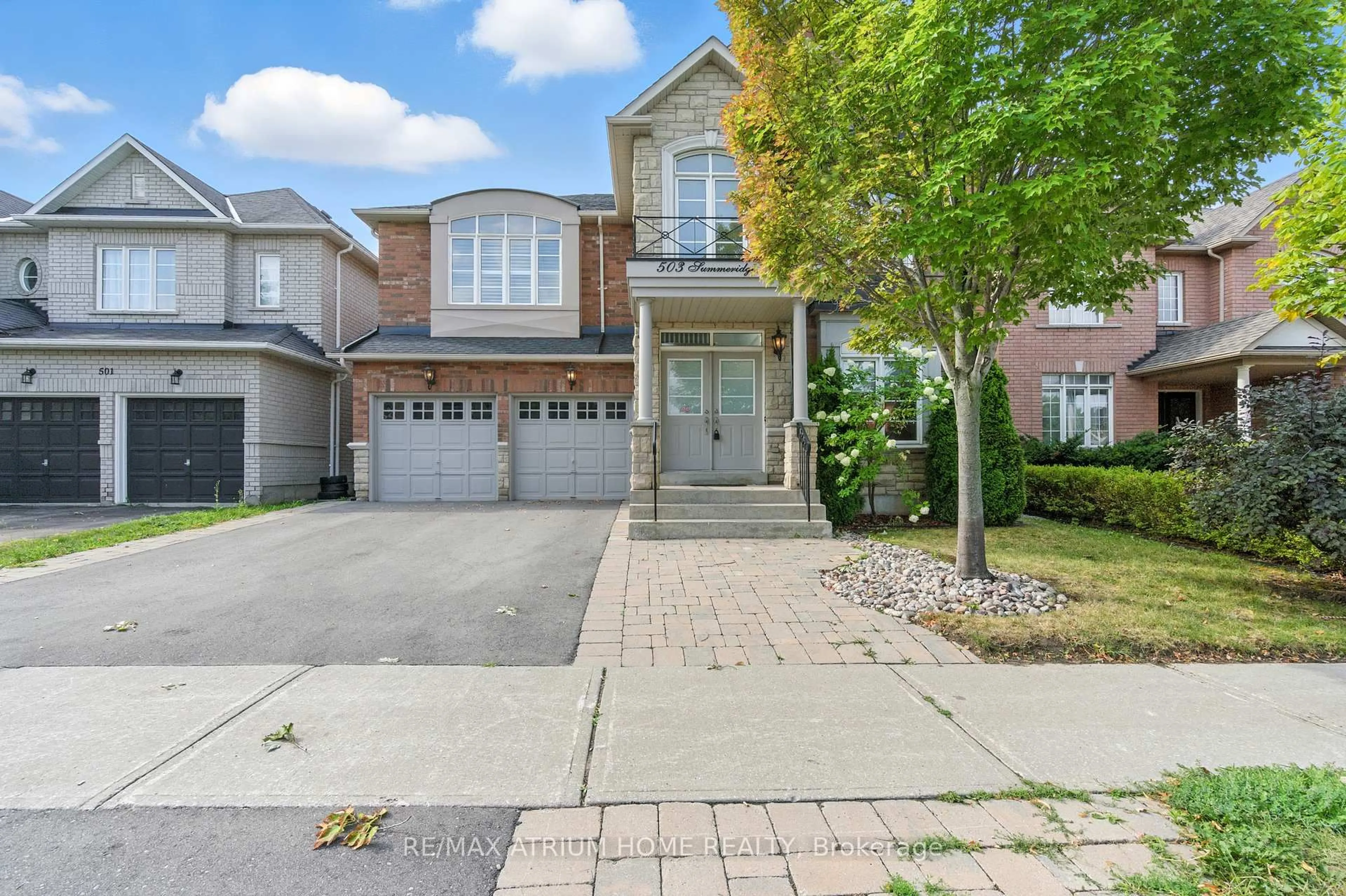 Home with brick exterior material, street for 503 Summeridge Dr, Vaughan Ontario L4J 9H9