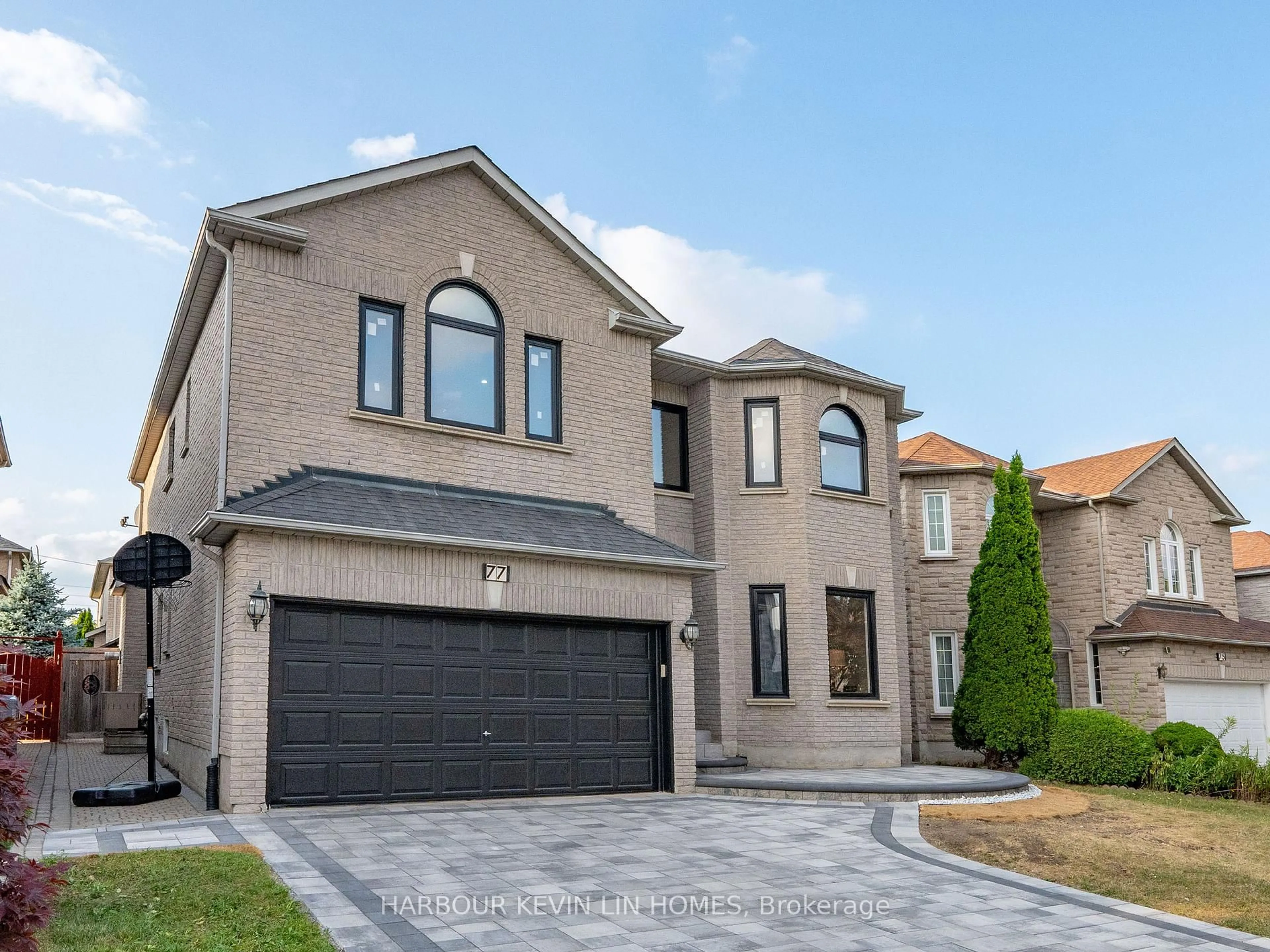 Home with brick exterior material, street for 77 Kevi Cres, Richmond Hill Ontario L4B 3C9