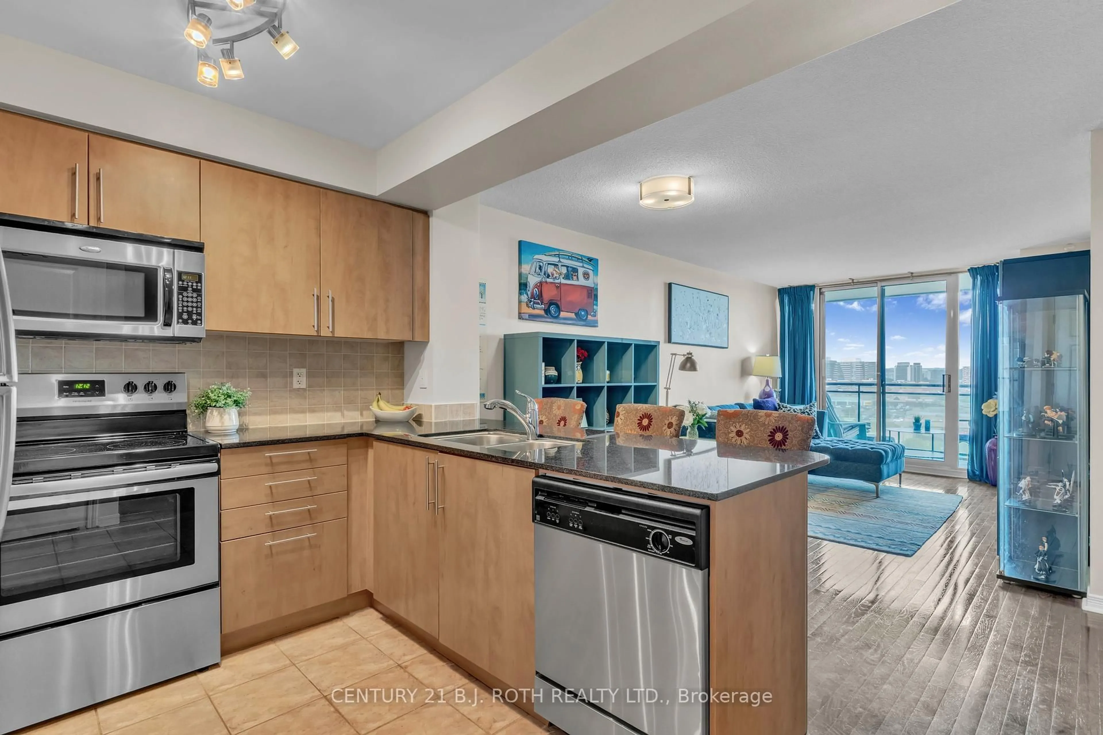 Open concept kitchen, unknown for 350 Red Maple Rd #1202, Richmond Hill Ontario L4C 0T5