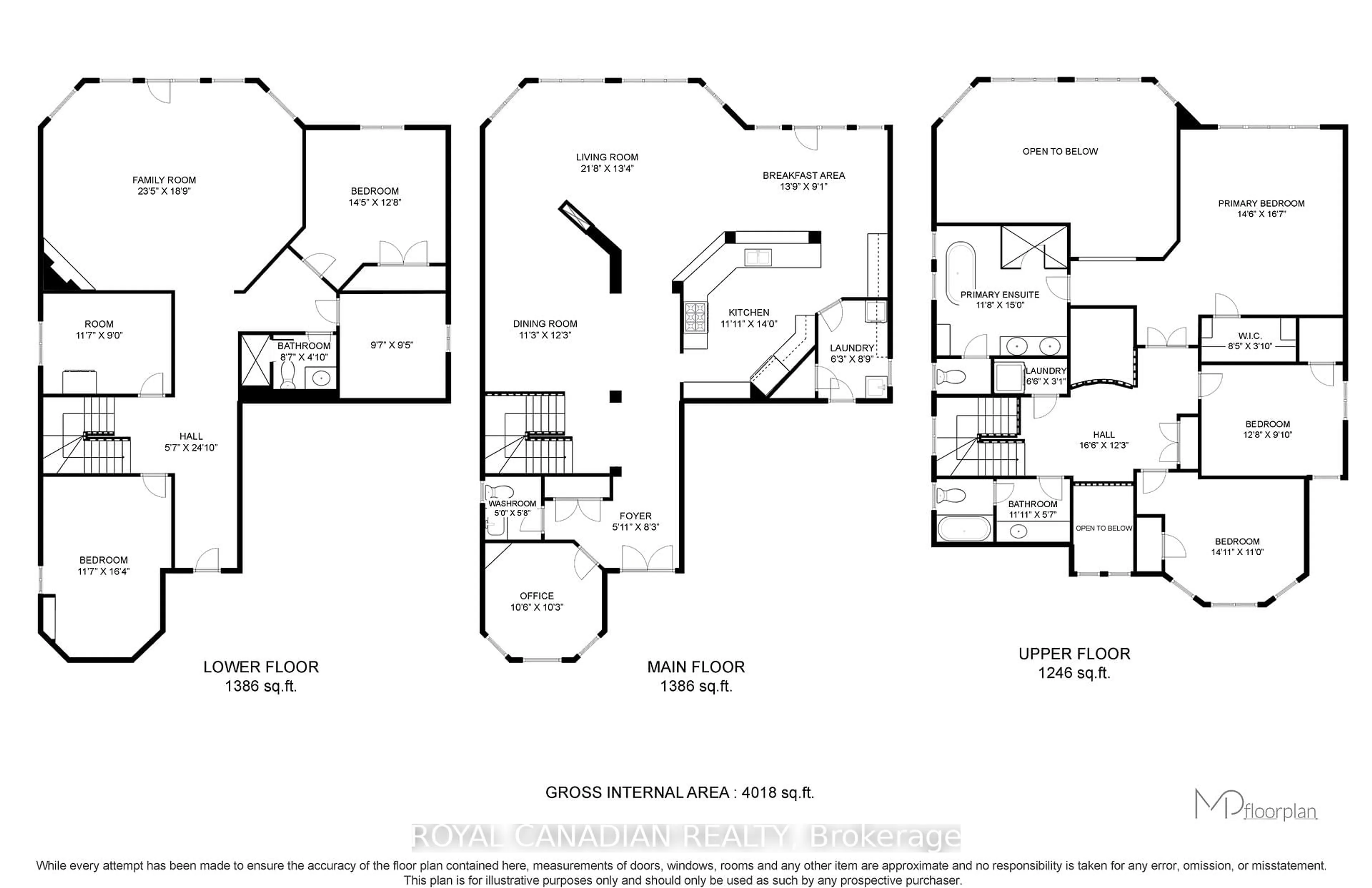 Floor plan for 678 Madeline Hts, Newmarket Ontario L3X 2J7