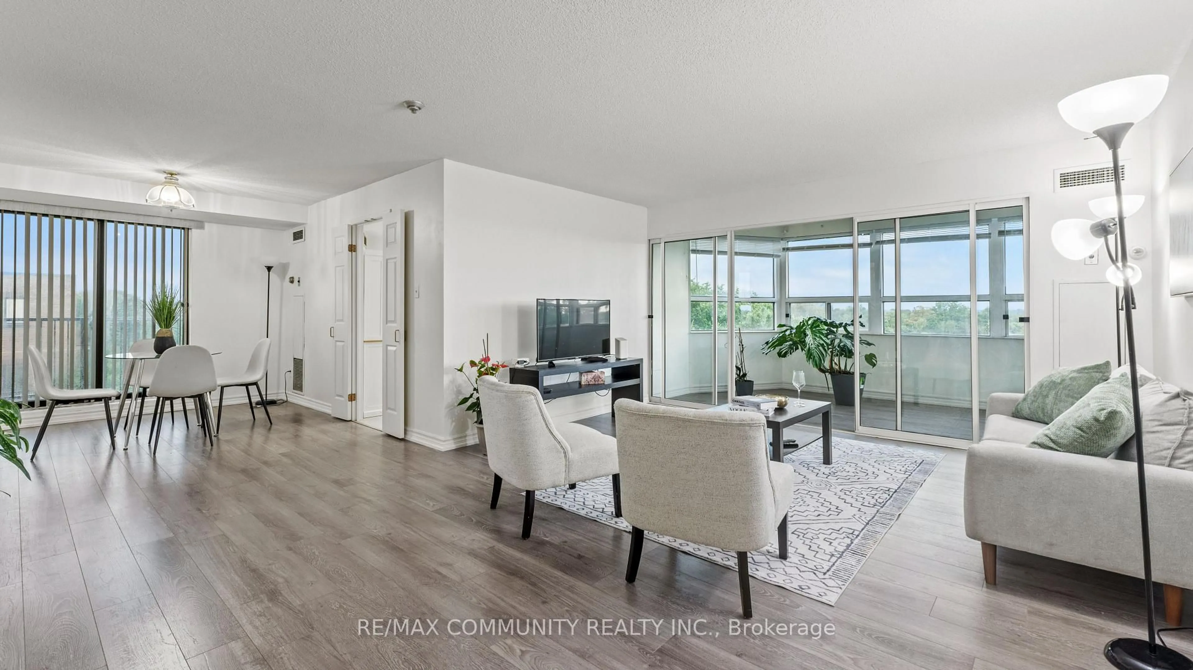 Living room with furniture, unknown for 2 Raymerville Dr #705, Markham Ontario L3P 7N7