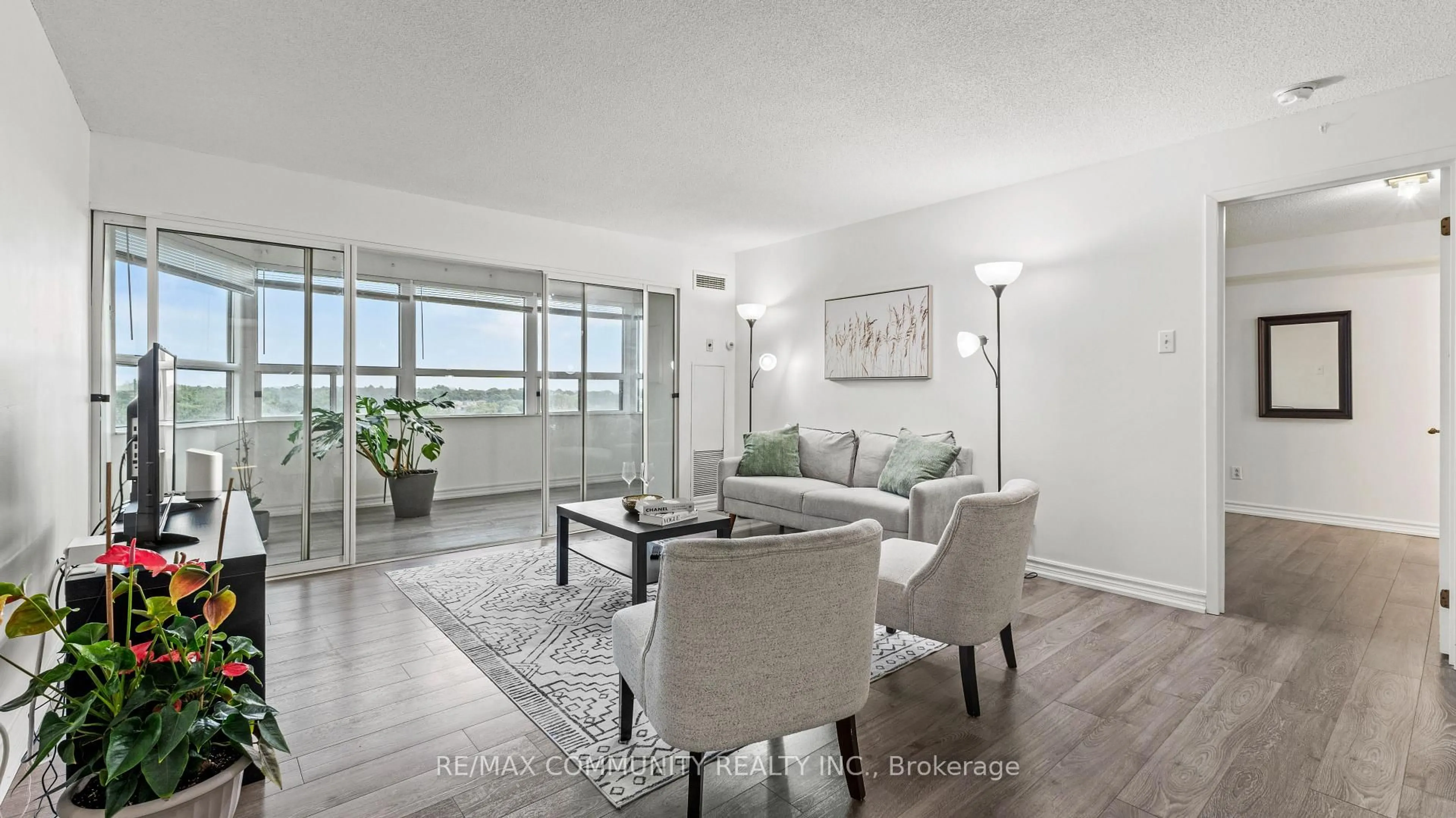 Living room with furniture, unknown for 2 Raymerville Dr #705, Markham Ontario L3P 7N7