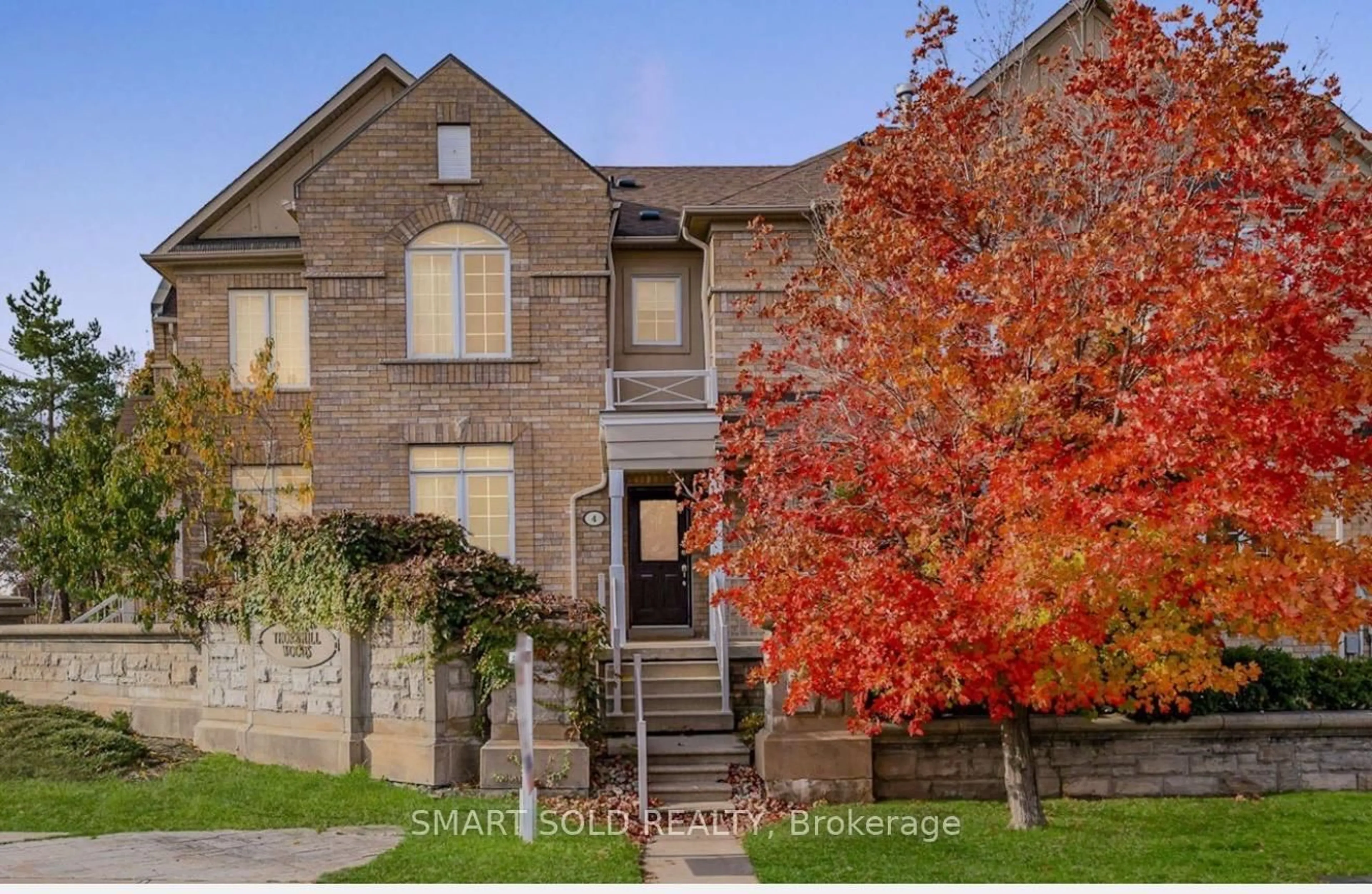 Home with brick exterior material, street for 4 Thornhill Woods Dr, Vaughan Ontario L4J 8V3