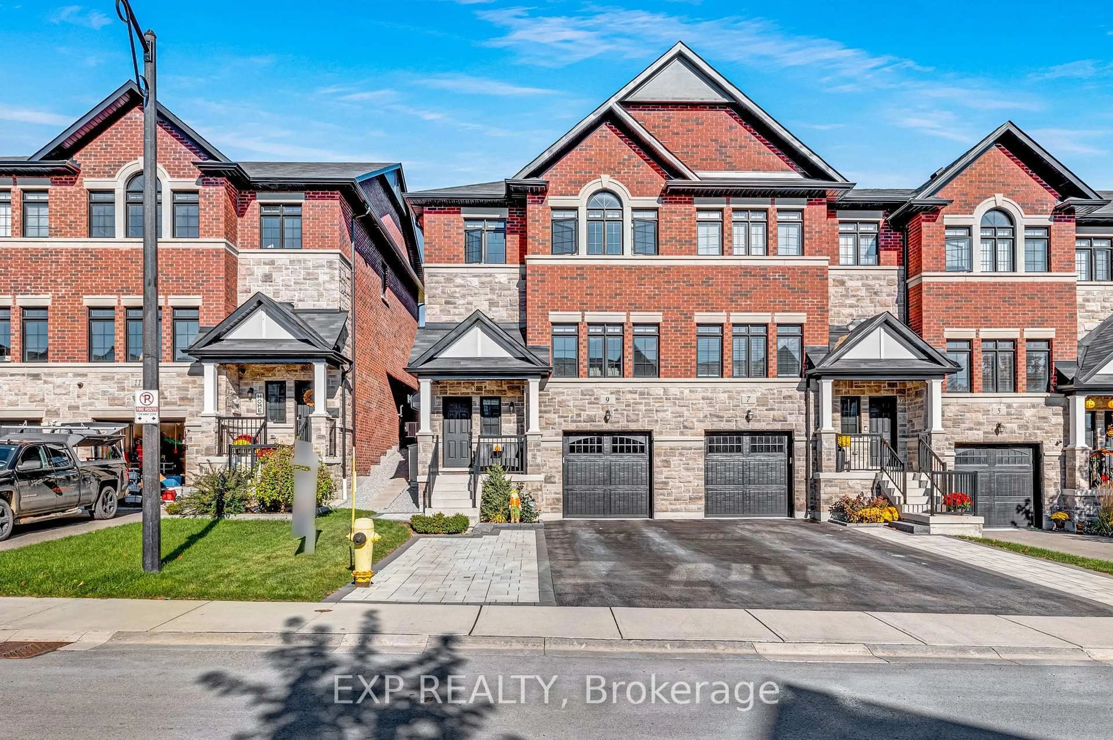 Home with brick exterior material, street for 9 Gord Matthews Way, Uxbridge Ontario L9P 0E9