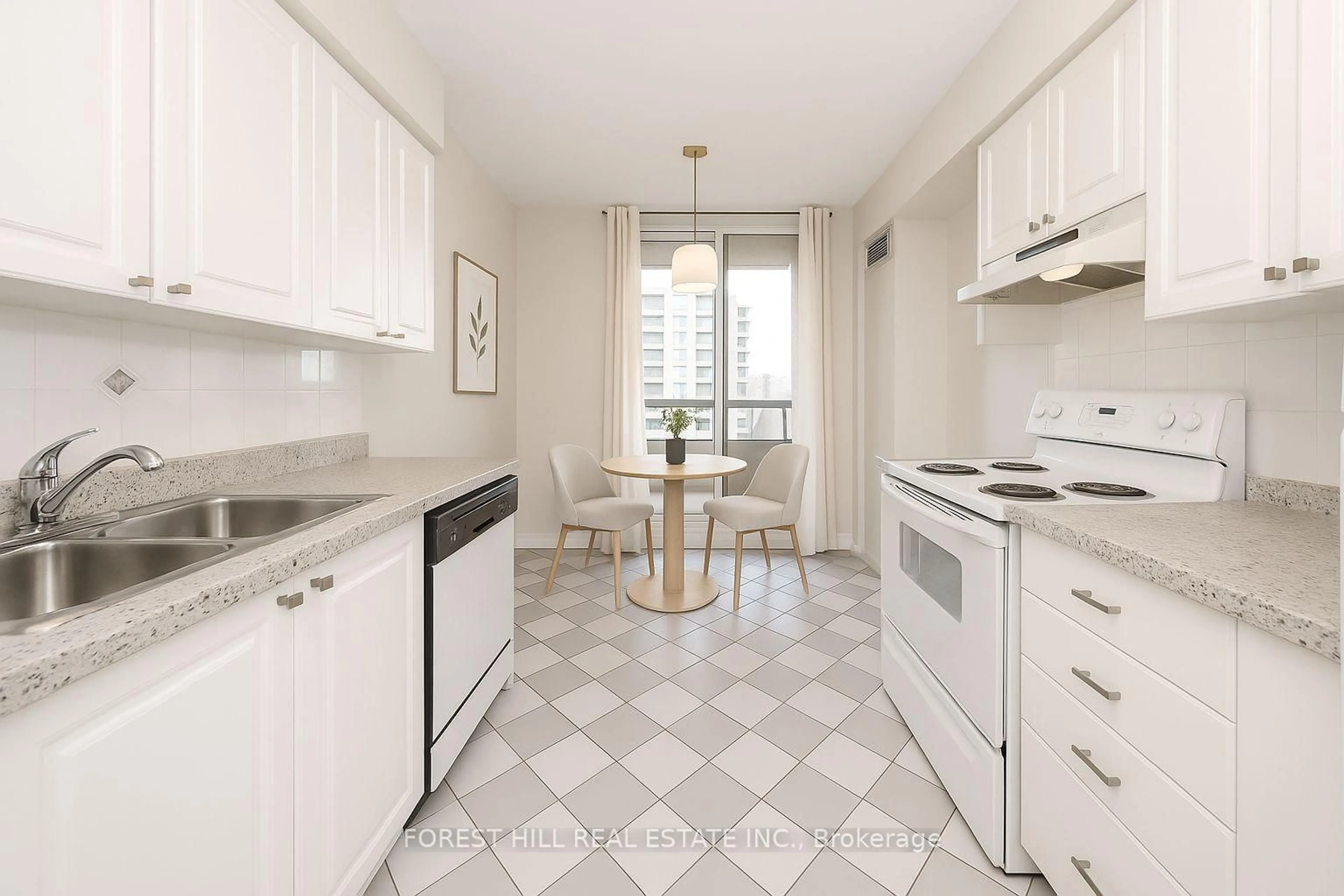 Standard kitchen, ceramic/tile floor for 91 Townsgate Dr #709, Vaughan Ontario L4J 8E8