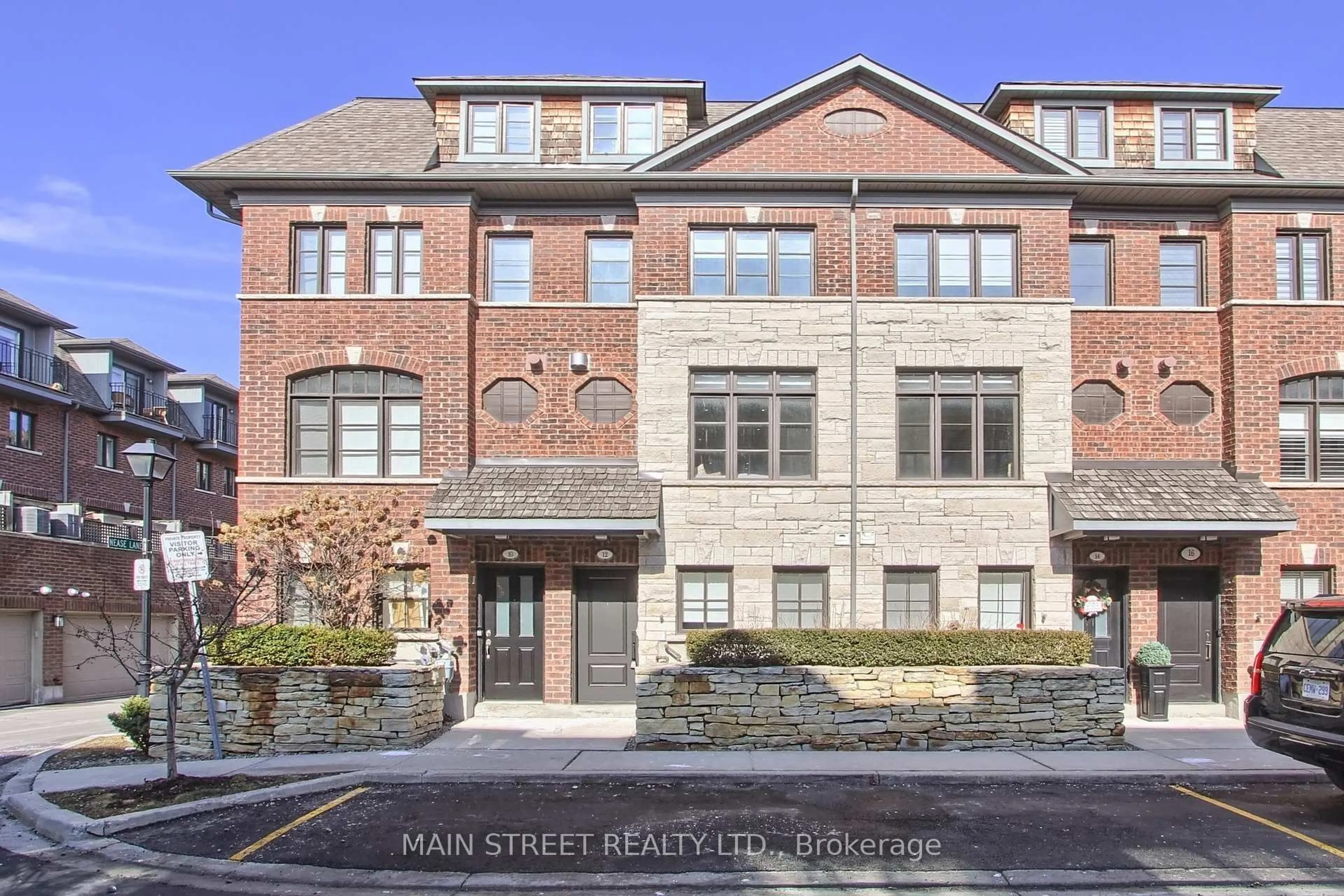 Home with brick exterior material, street for 12 Powseland Cres #27, Vaughan Ontario L4L 0C5
