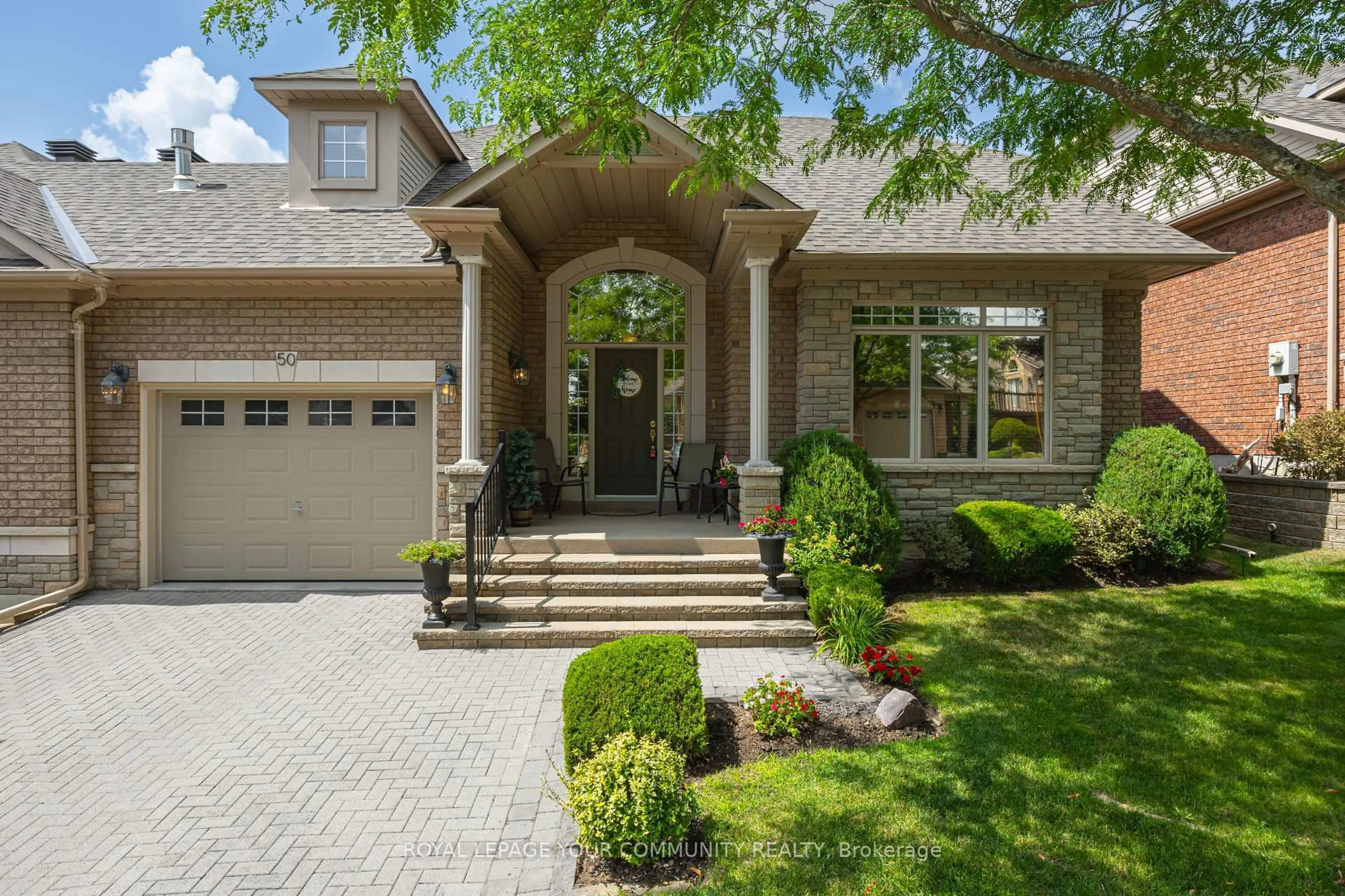Home with brick exterior material, street for 50 Renaissance Pt #17, New Tecumseth Ontario L9R 2H7