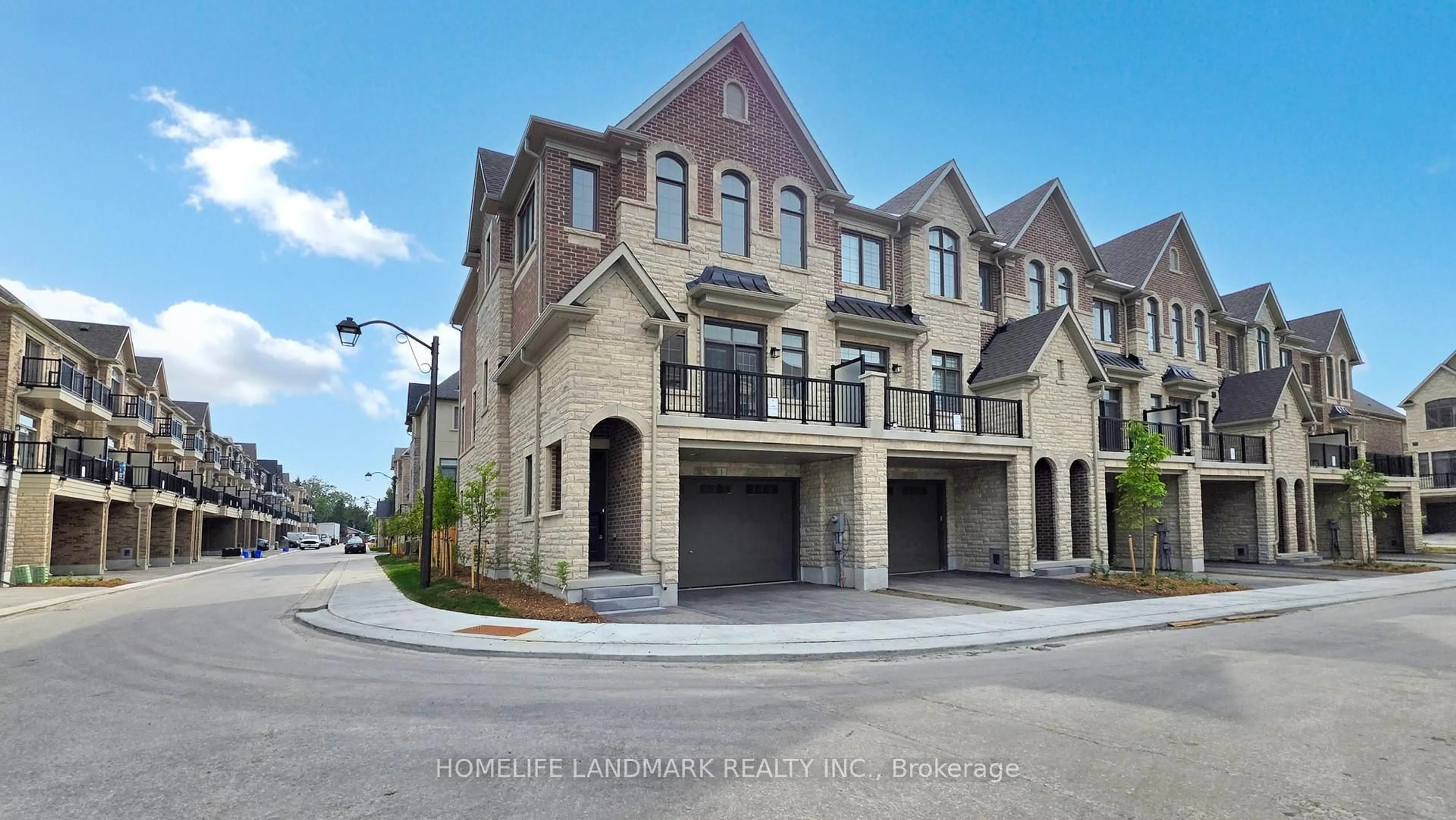 Home with brick exterior material, street for 1 AbbeyHill Lane, Markham Ontario L6C 3L5