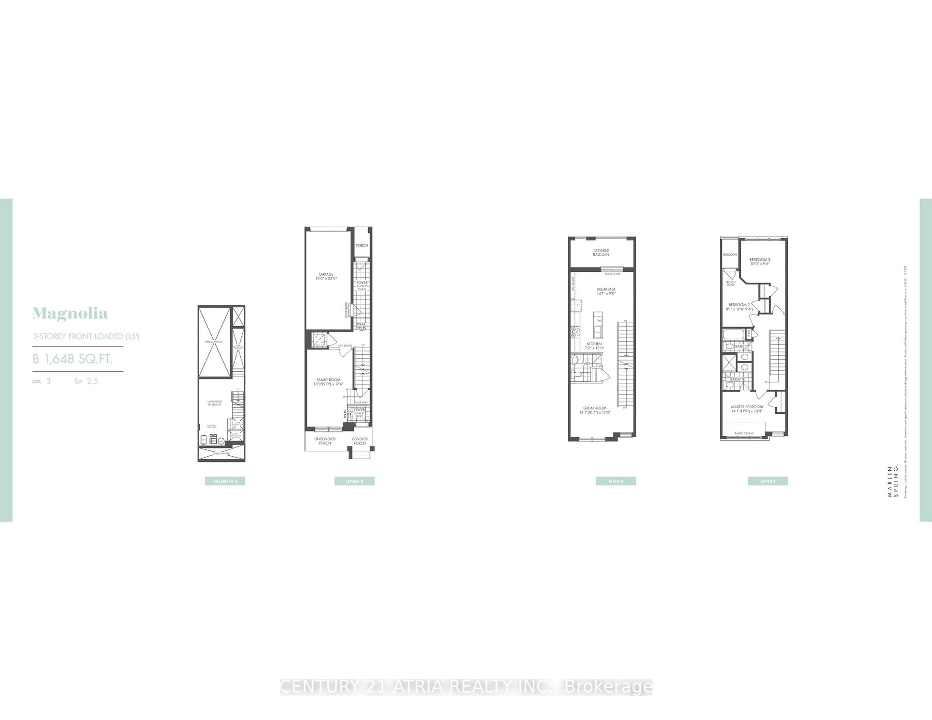 Floor plan for 57 George Bales Lane, Richmond Hill Ontario L4S 0P9