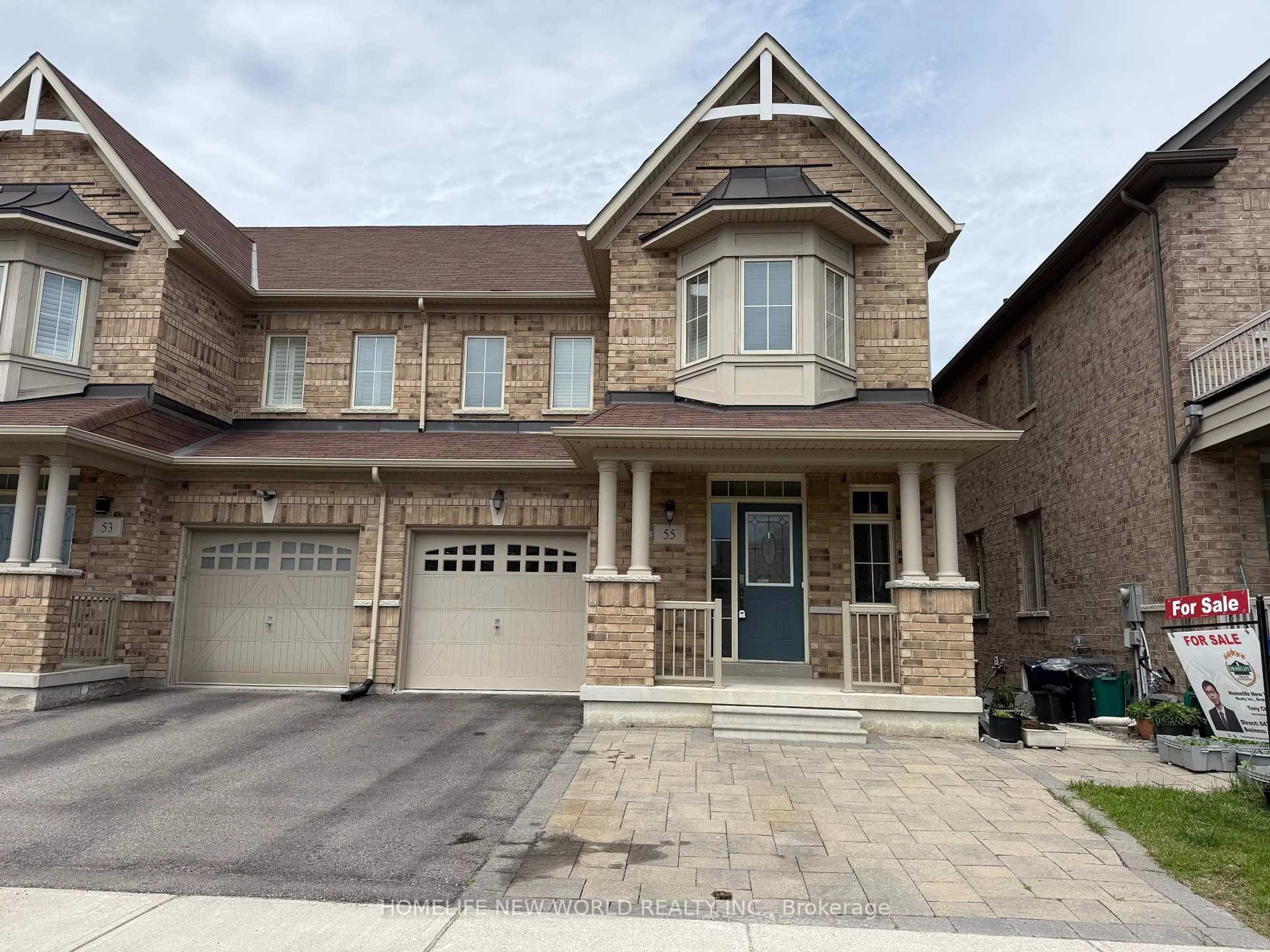 Home with brick exterior material, street for 55 Frederick Stamm Cres, Markham Ontario L6C 0X3