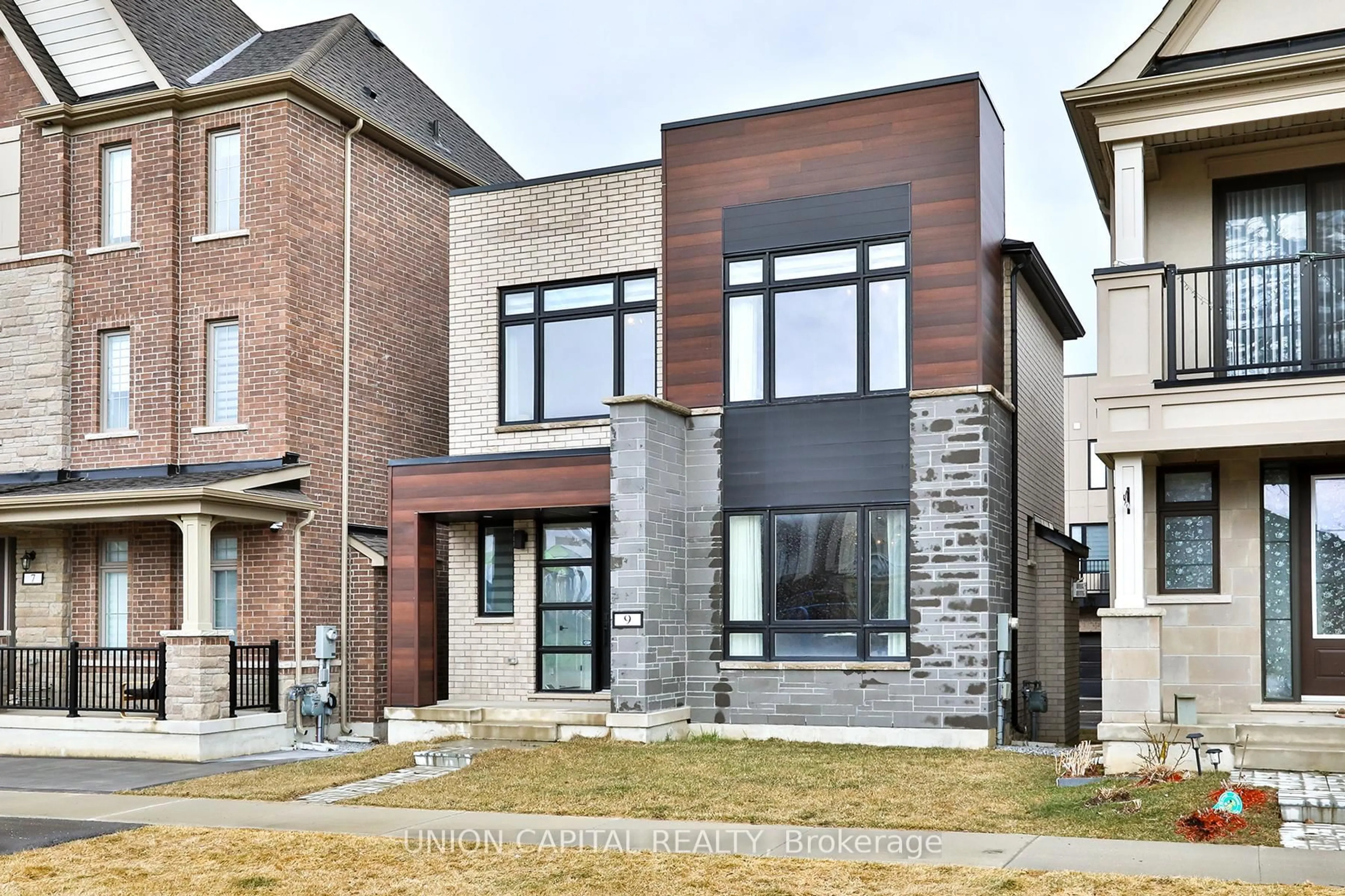 Home with brick exterior material, street for 9 Kohn Lane, Markham Ontario L6C 3J3