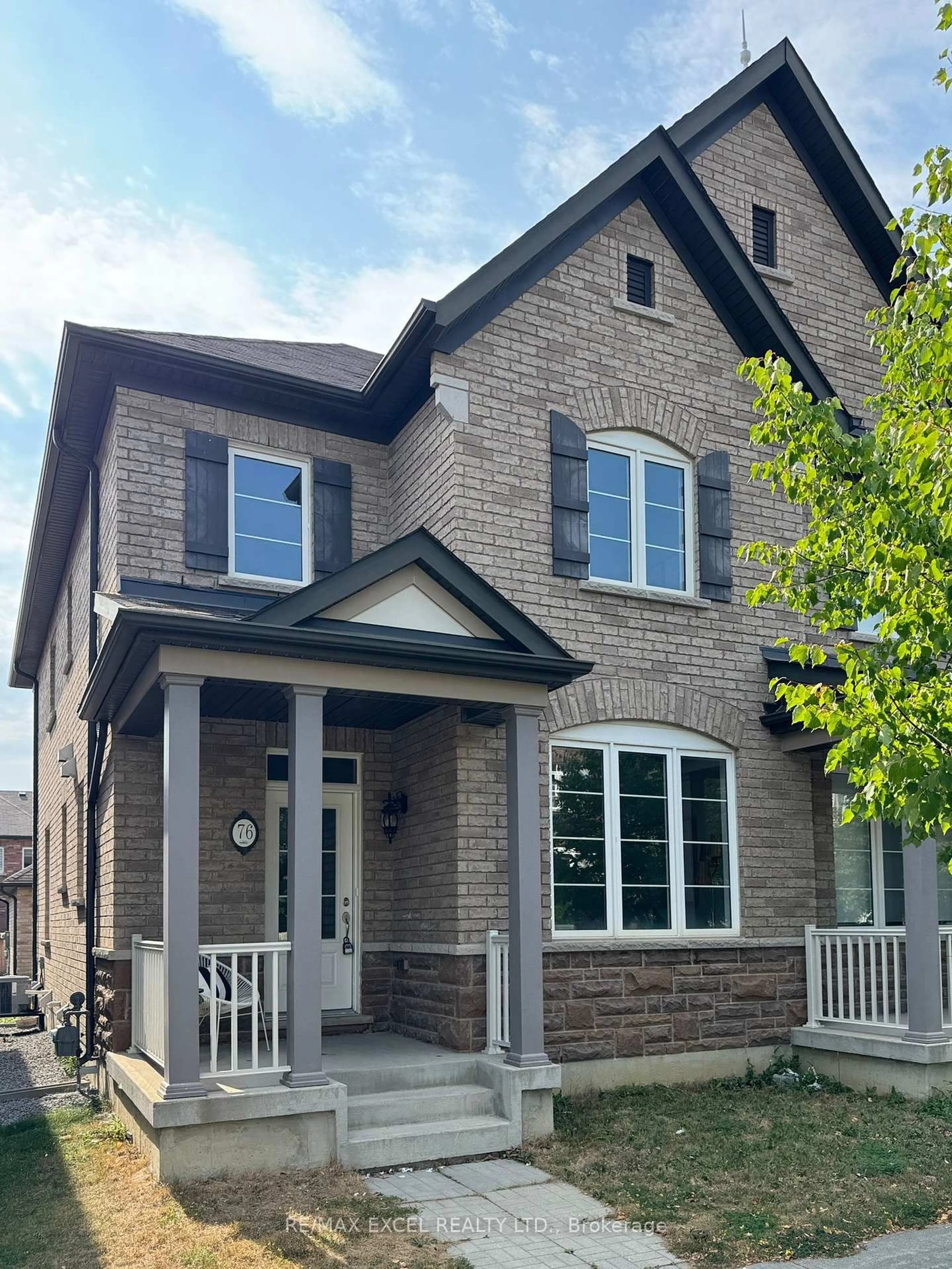 Home with brick exterior material, street for 76 Black Creek Dr, Markham Ontario L6B 0Y4