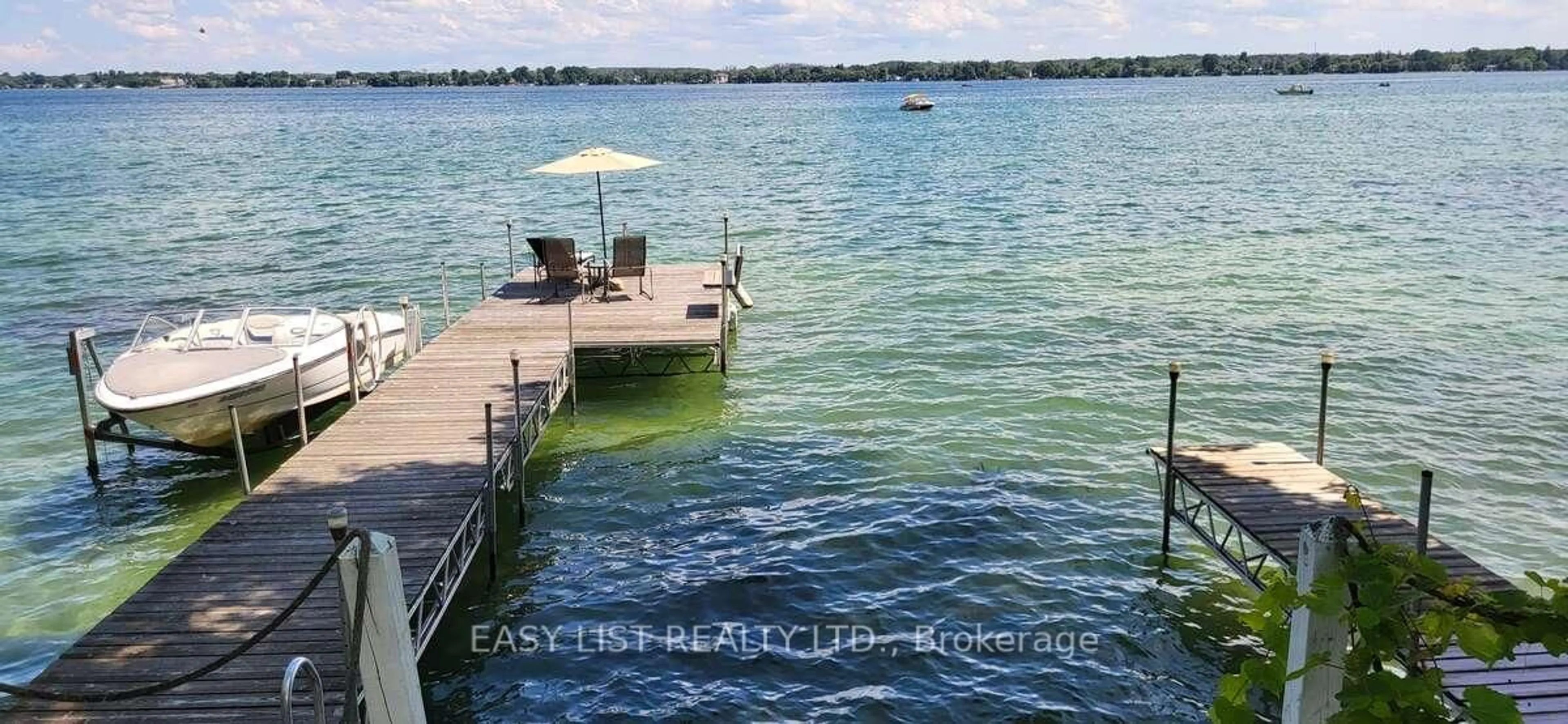 Patio, water/lake/river/ocean view for 29 Snake Island Rd, Georgina Islands Ontario L0E 1R0