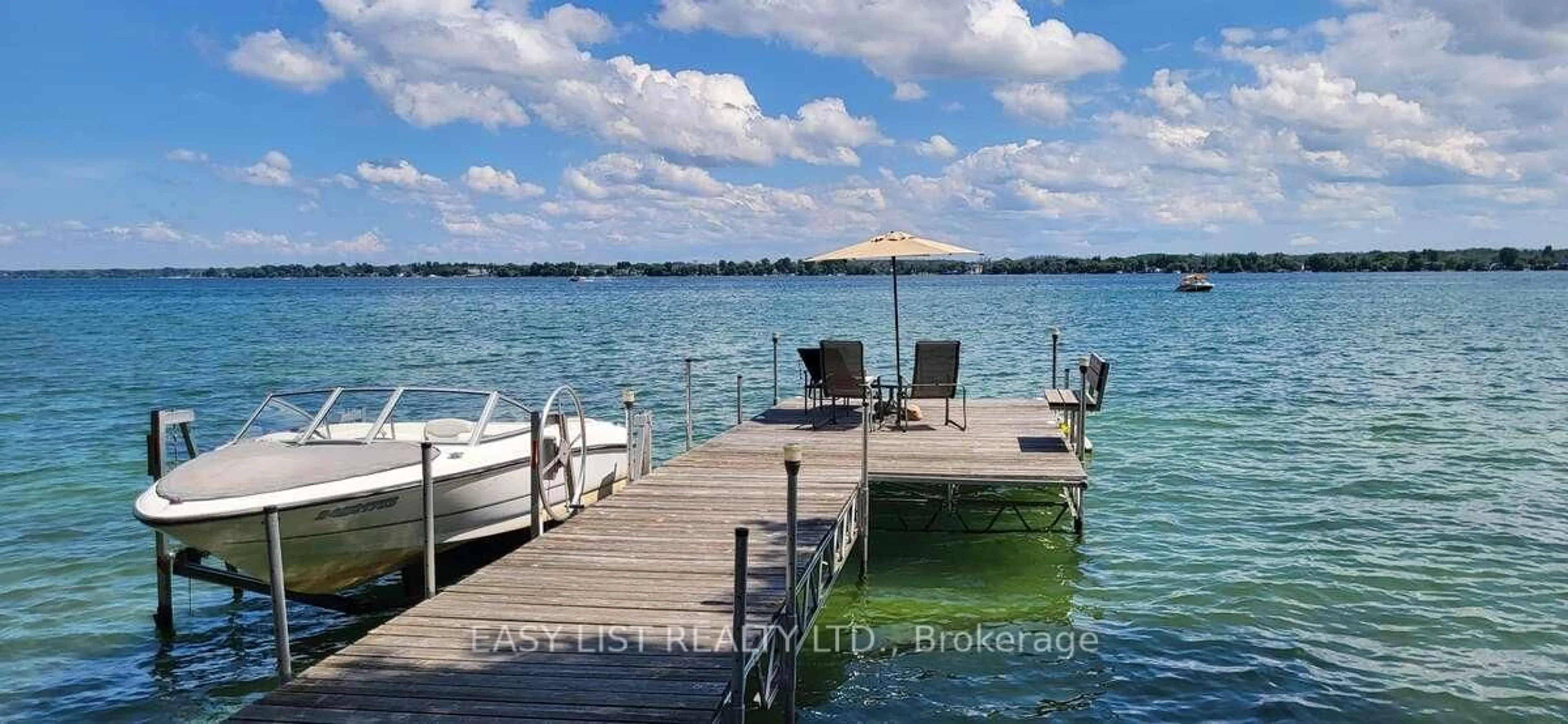 Patio, water/lake/river/ocean view for 29 Snake Island Rd, Georgina Islands Ontario L0E 1R0