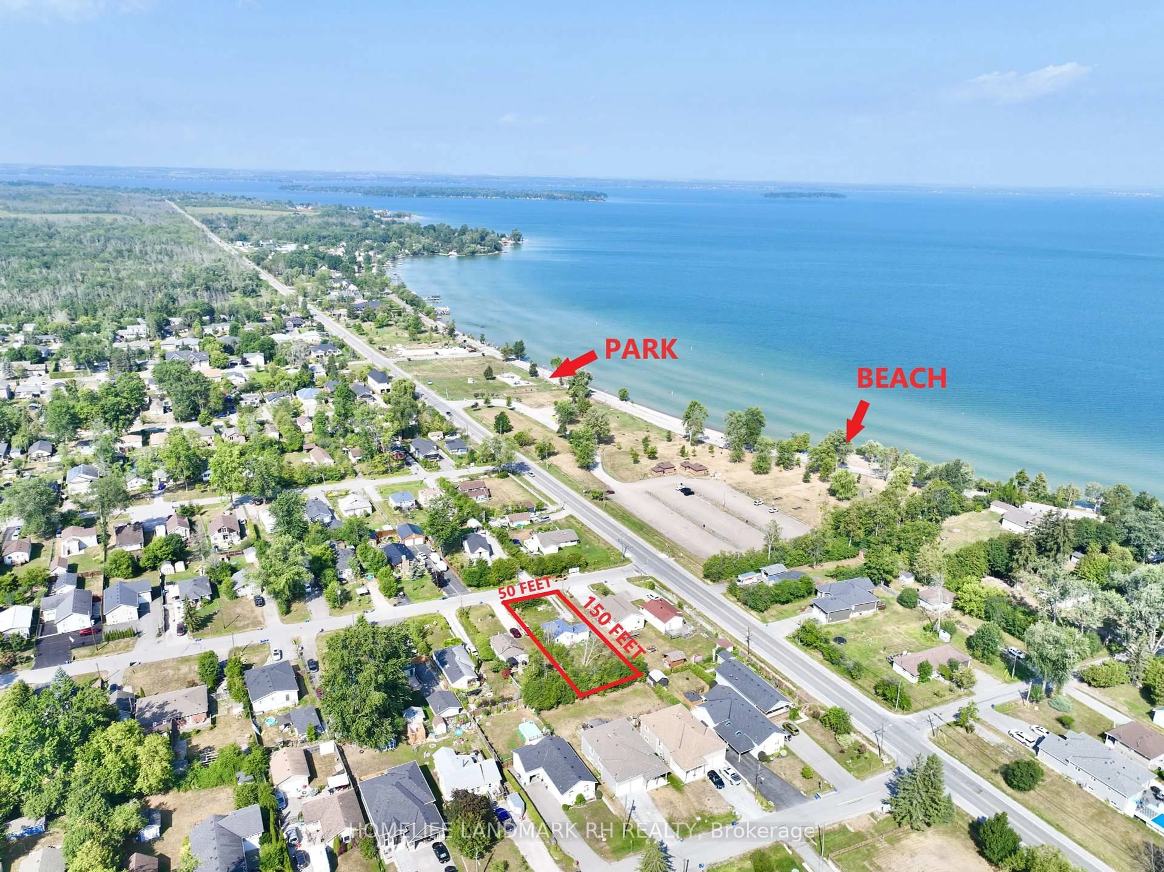 A pic from outside/outdoor area/front of a property/back of a property/a pic from drone, water/lake/river/ocean view for 795 Third Ave, Georgina Ontario L0E 1S0