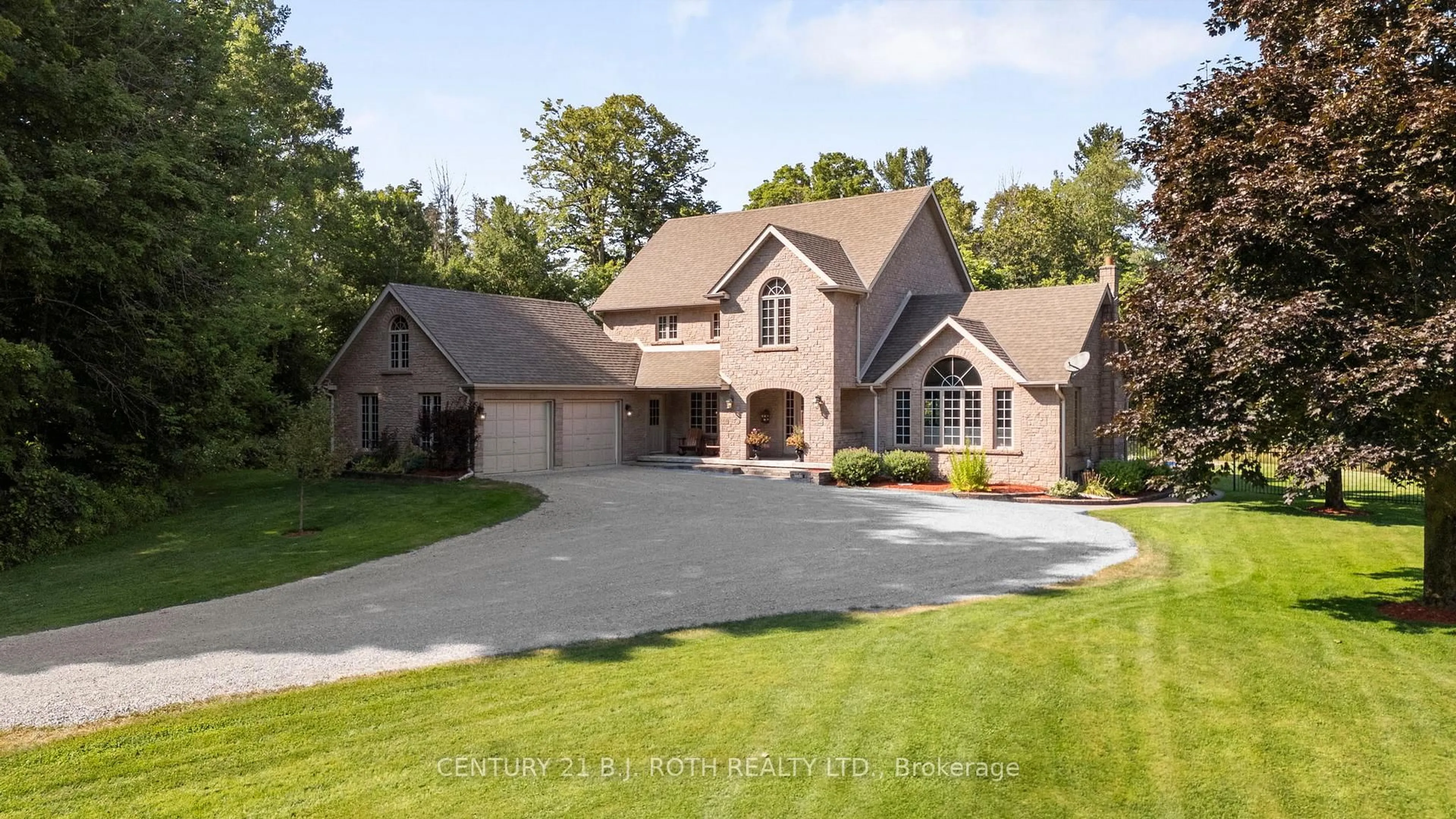 Home with brick exterior material, street for 256 DENNEY Dr, Essa Ontario L0M 1B1