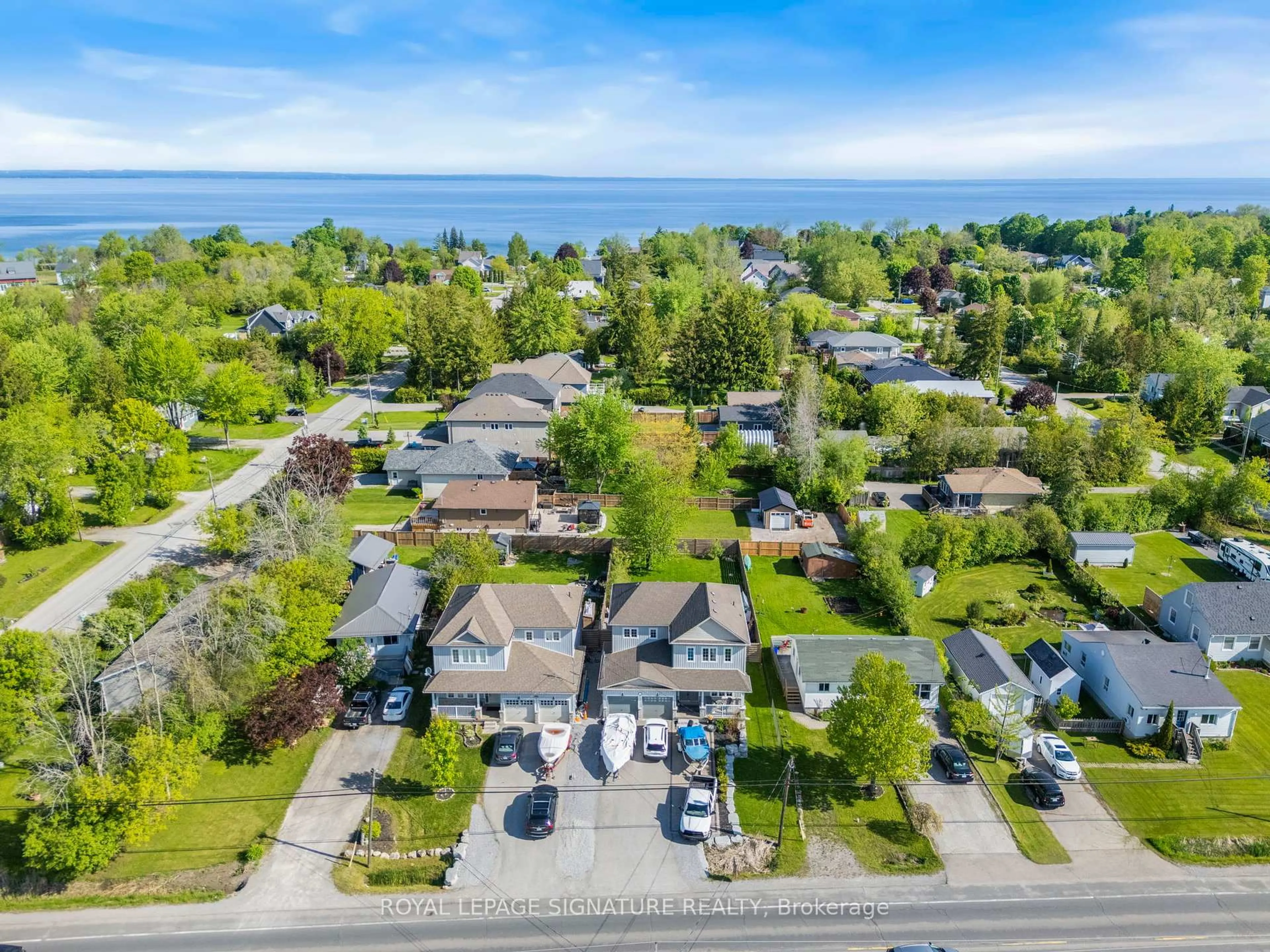 A pic from outside/outdoor area/front of a property/back of a property/a pic from drone, water/lake/river/ocean view for 1668 Metro Rd, Georgina Ontario L0E 1S0