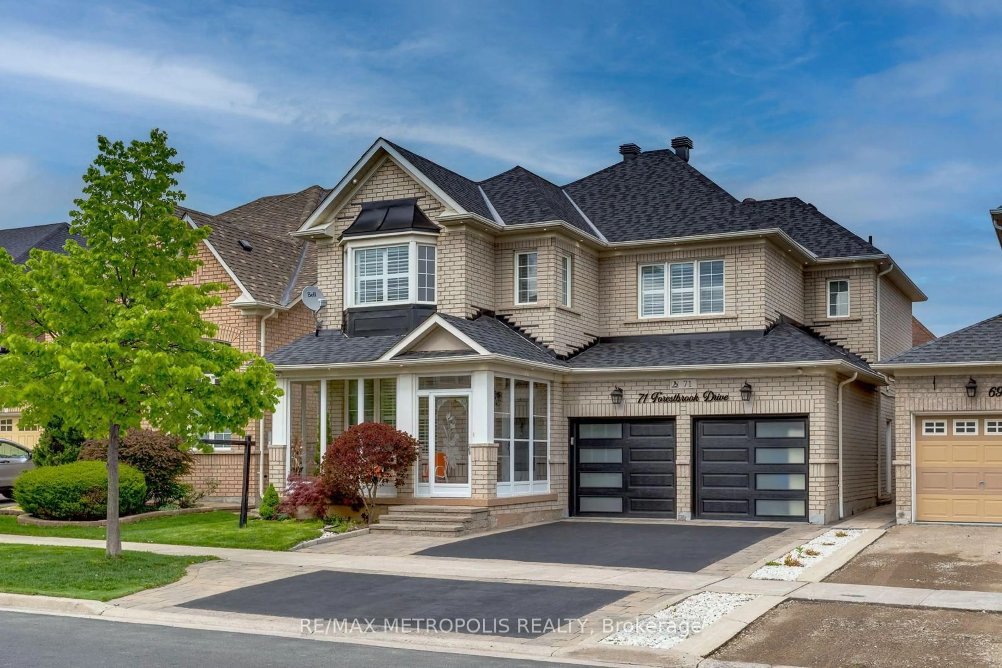 Home with brick exterior material, street for 71 Forestbrook Dr, Markham Ontario L6B 0G2