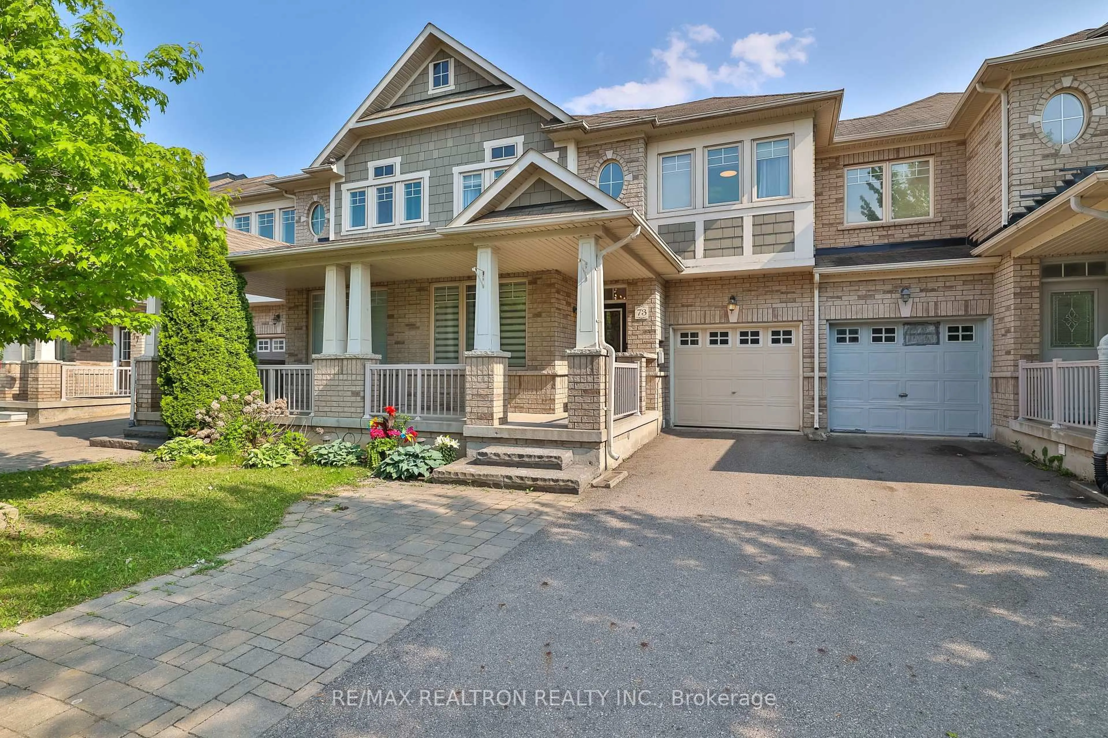 Home with brick exterior material, street for 73 Shirrick Dr, Richmond Hill Ontario L4E 0B6