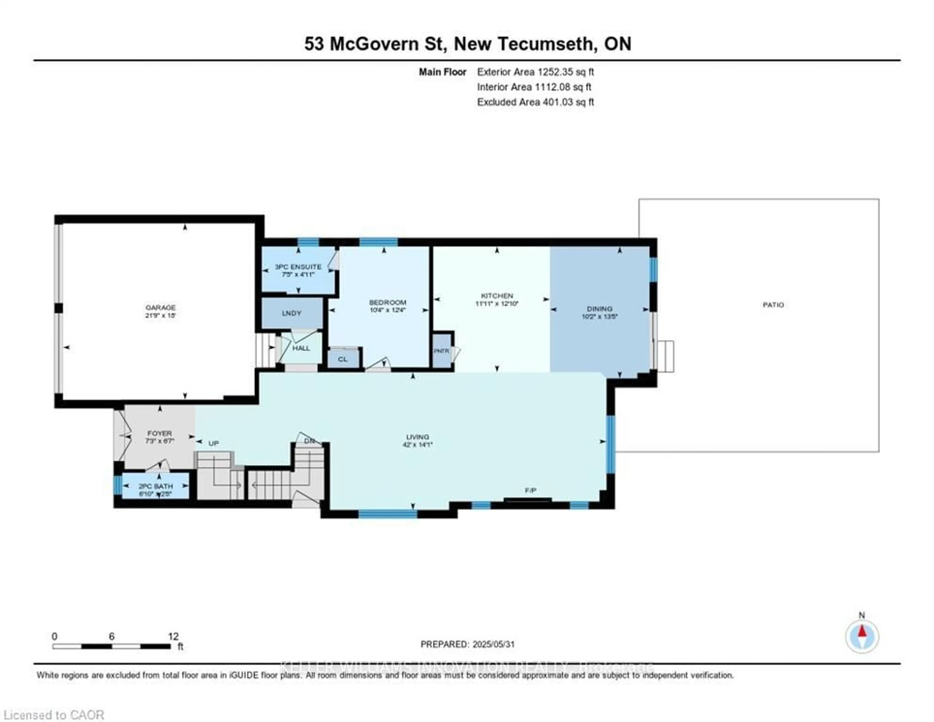 Floor plan for 53 Mcgovern St, New Tecumseth Ontario L0G 1W0