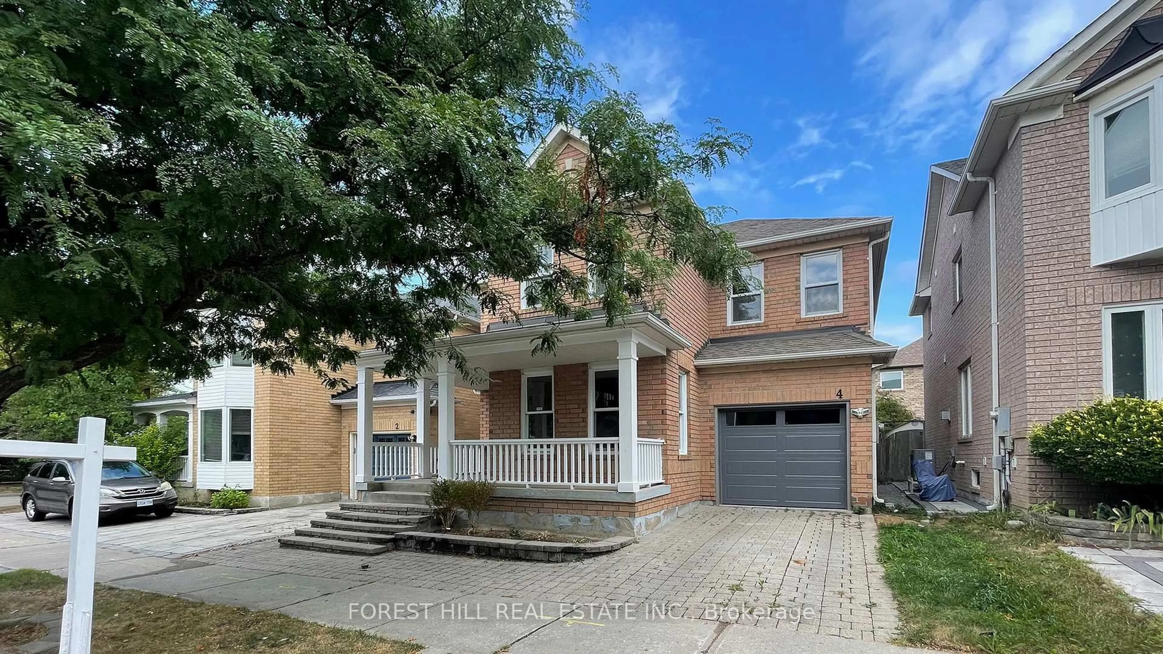 Home with brick exterior material, street for 4 Lionheart Lane, Markham Ontario L6C 2B7