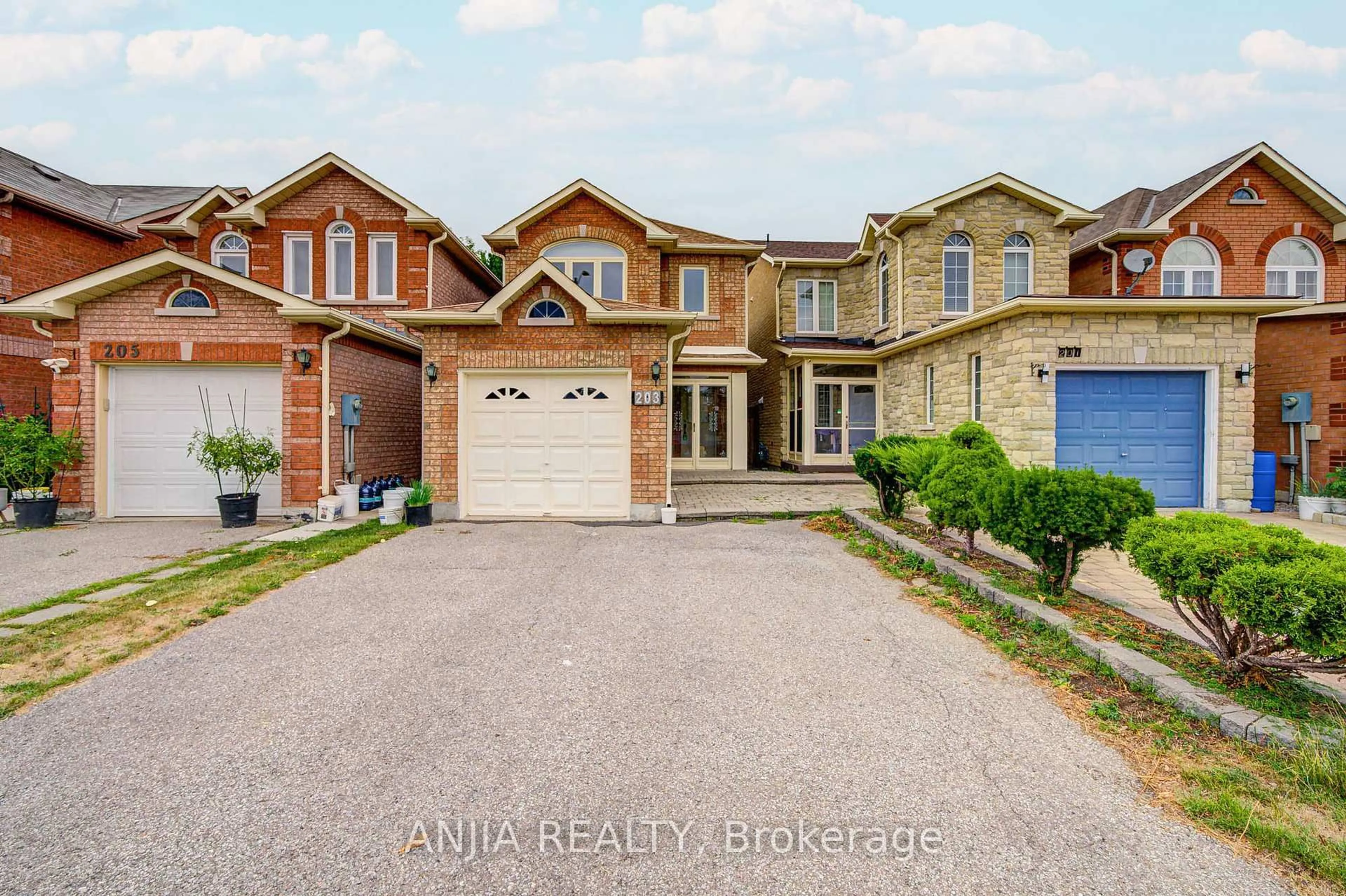 Home with brick exterior material, street for 203 Milliken Meadows Dr, Markham Ontario L3R 0V9