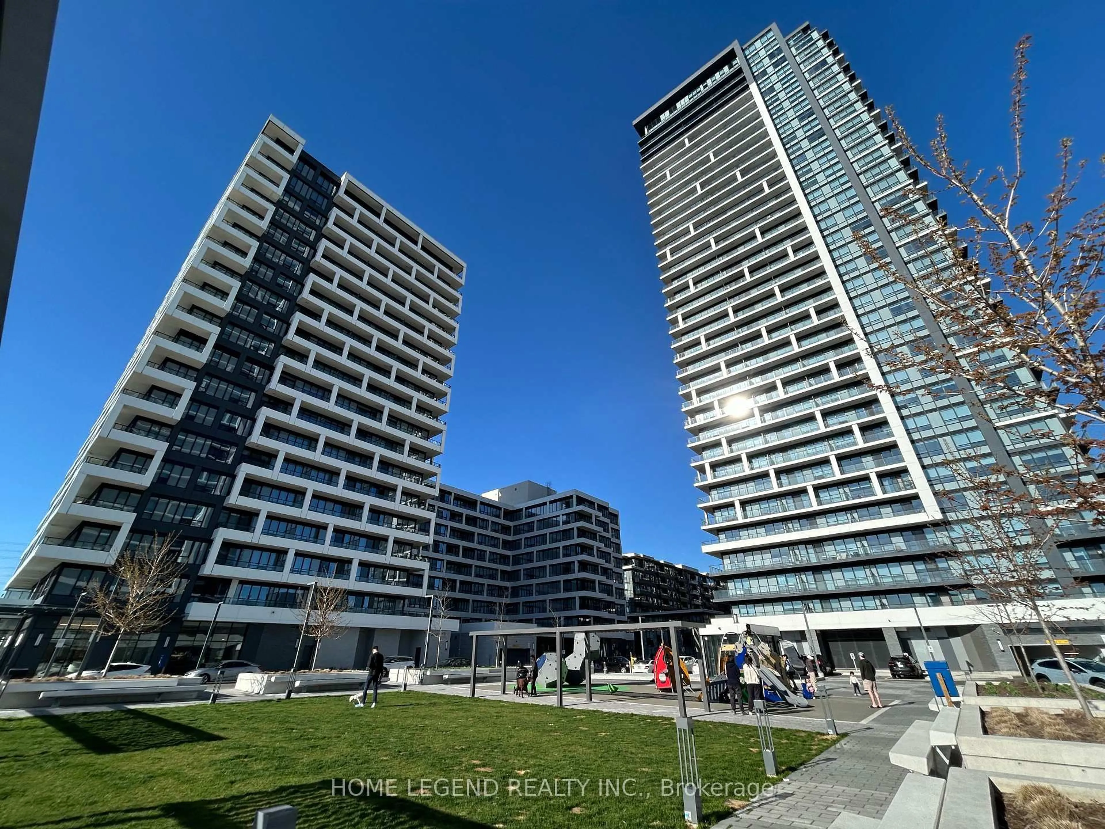 A pic from outside/outdoor area/front of a property/back of a property/a pic from drone, unknown for 18 Water Walk Dr #3108, Markham Ontario L3R 6L5