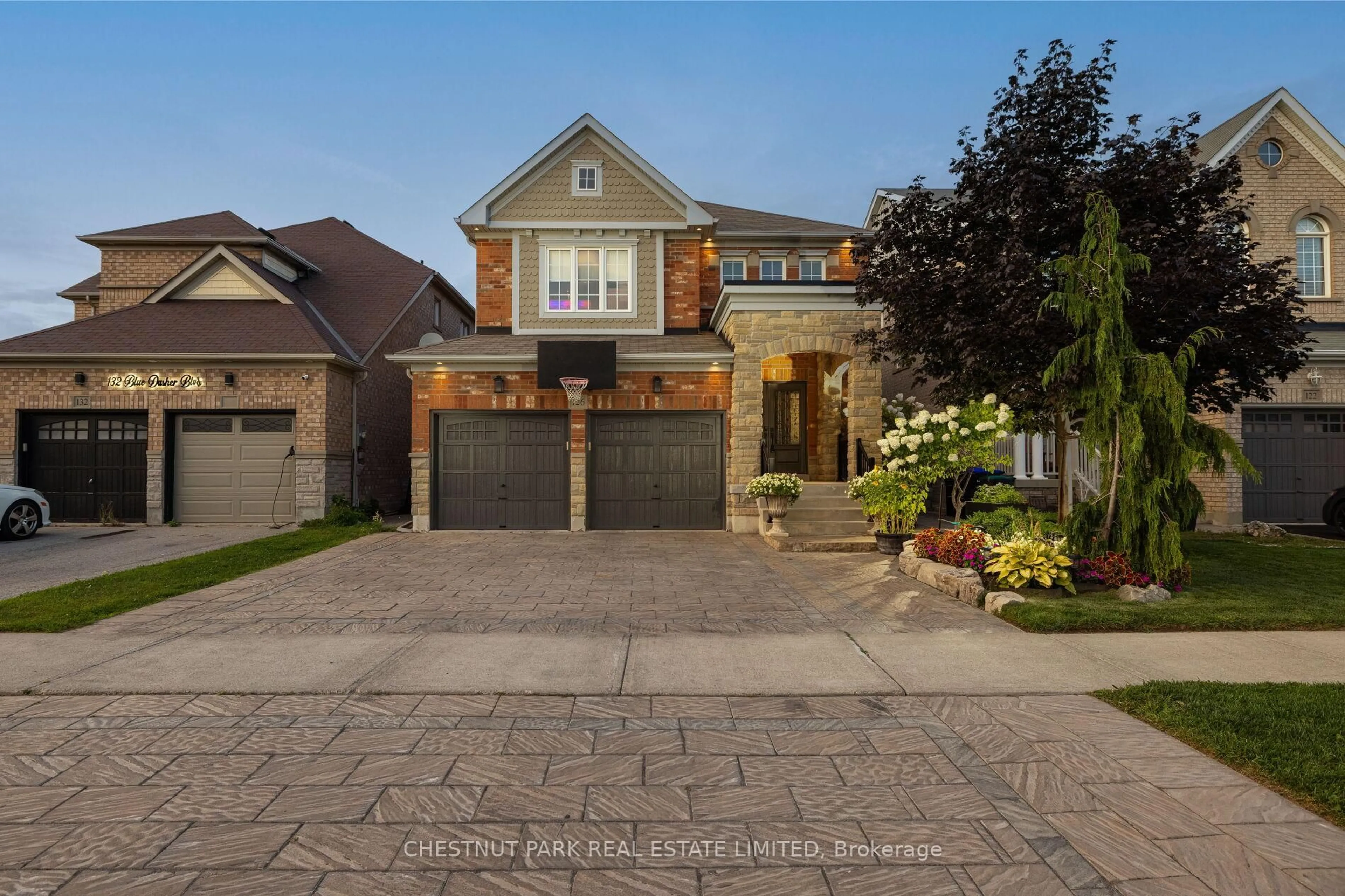 Home with brick exterior material, street for 126 Blue Dasher Blvd, Bradford West Gwillimbury Ontario L3Z 0E5
