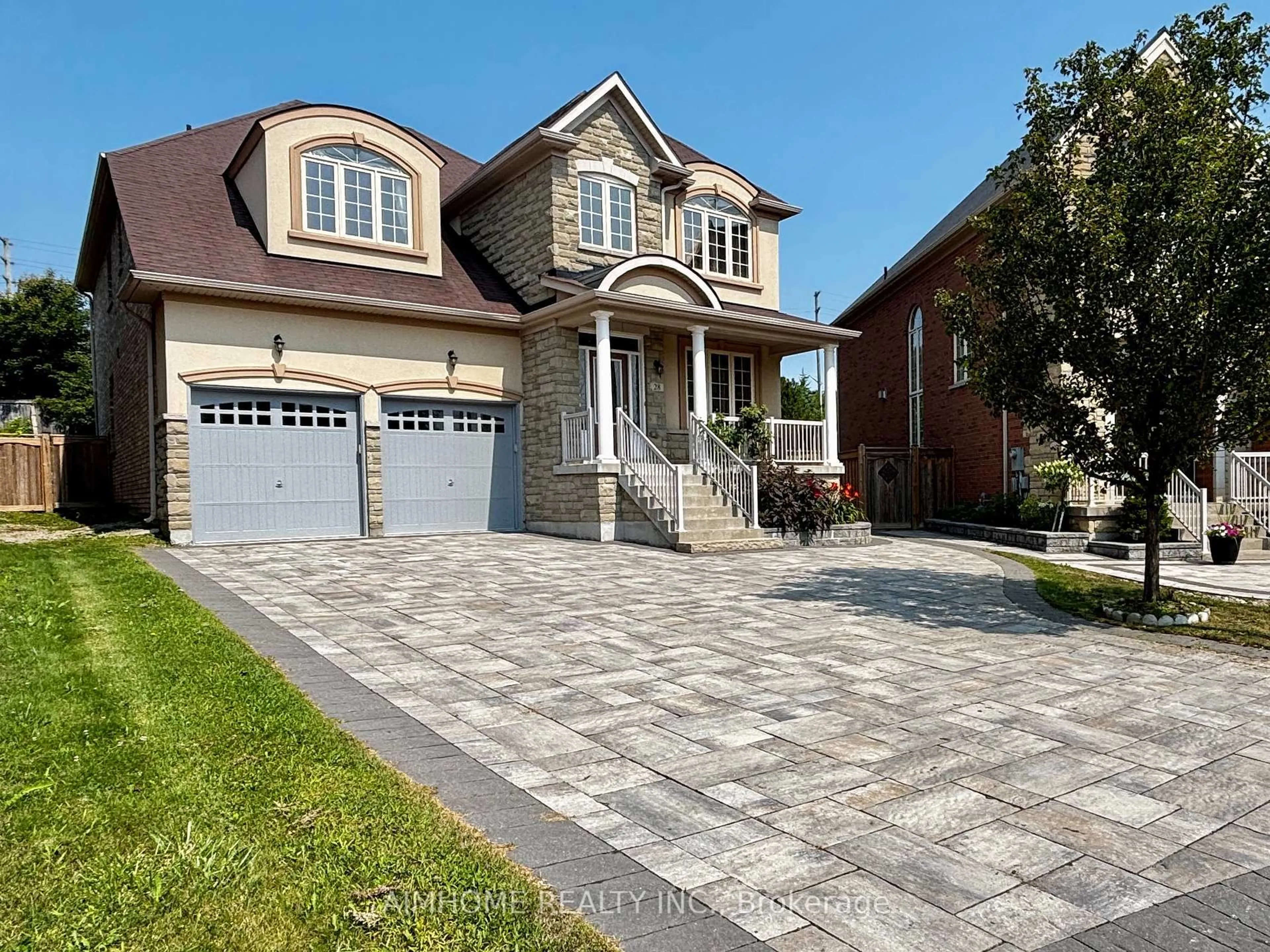 Home with brick exterior material, street for 28 Countrywide Crt, Vaughan Ontario L6A 1W7
