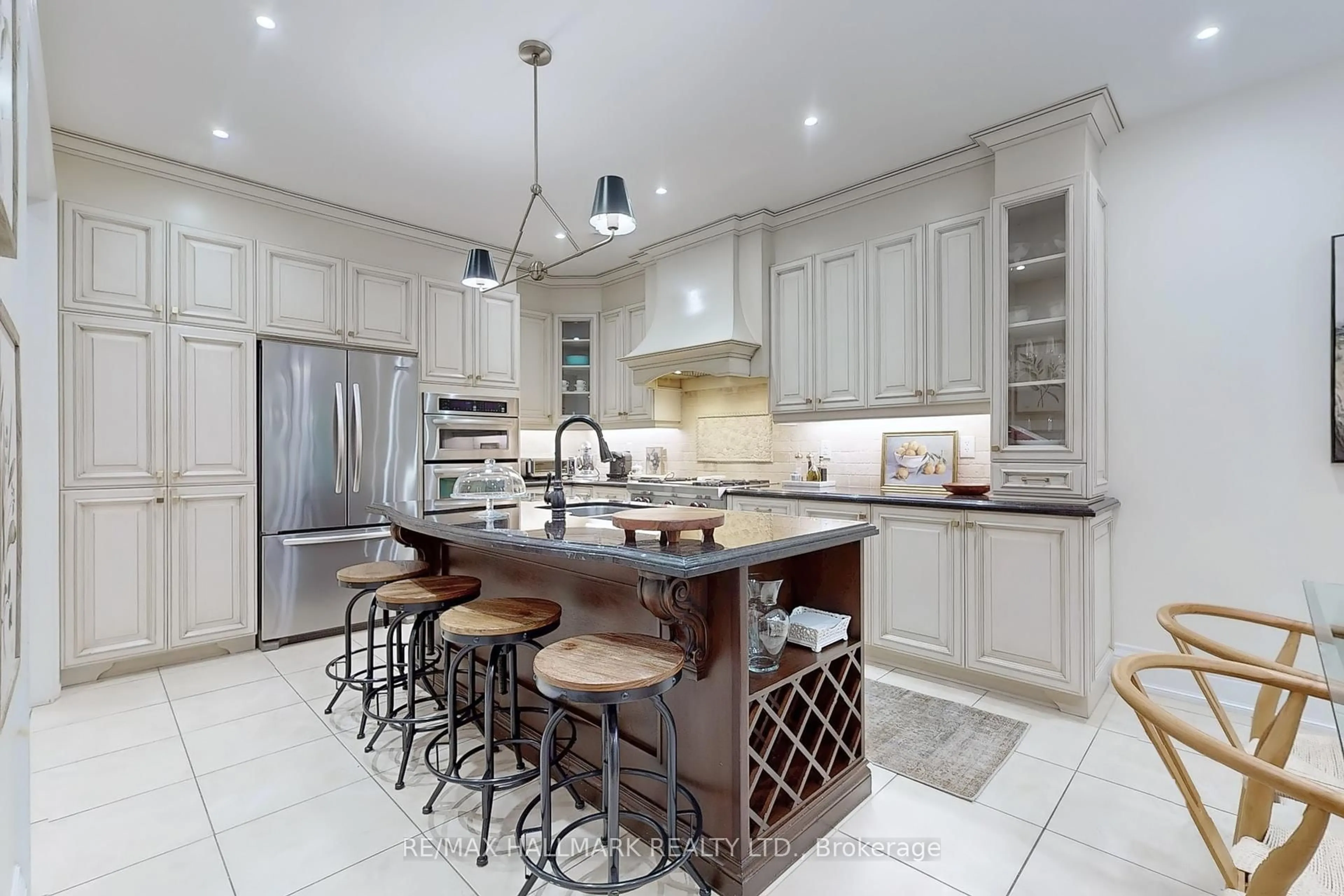 Contemporary kitchen, ceramic/tile floor for 83 Via Borghese St, Vaughan Ontario L4H 0Y6