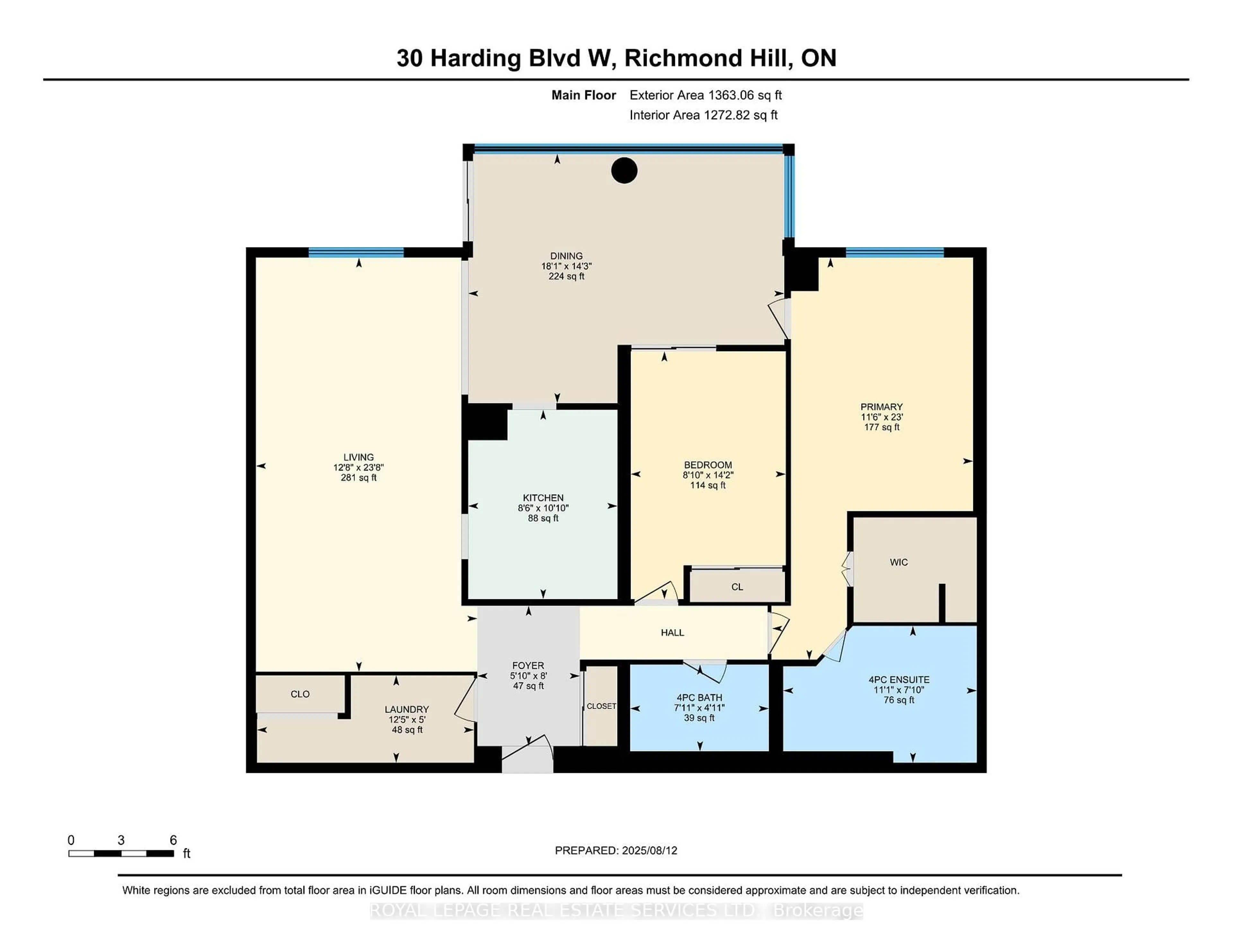 Floor plan for 30 Harding Blvd #417, Richmond Hill Ontario L4C 9M3