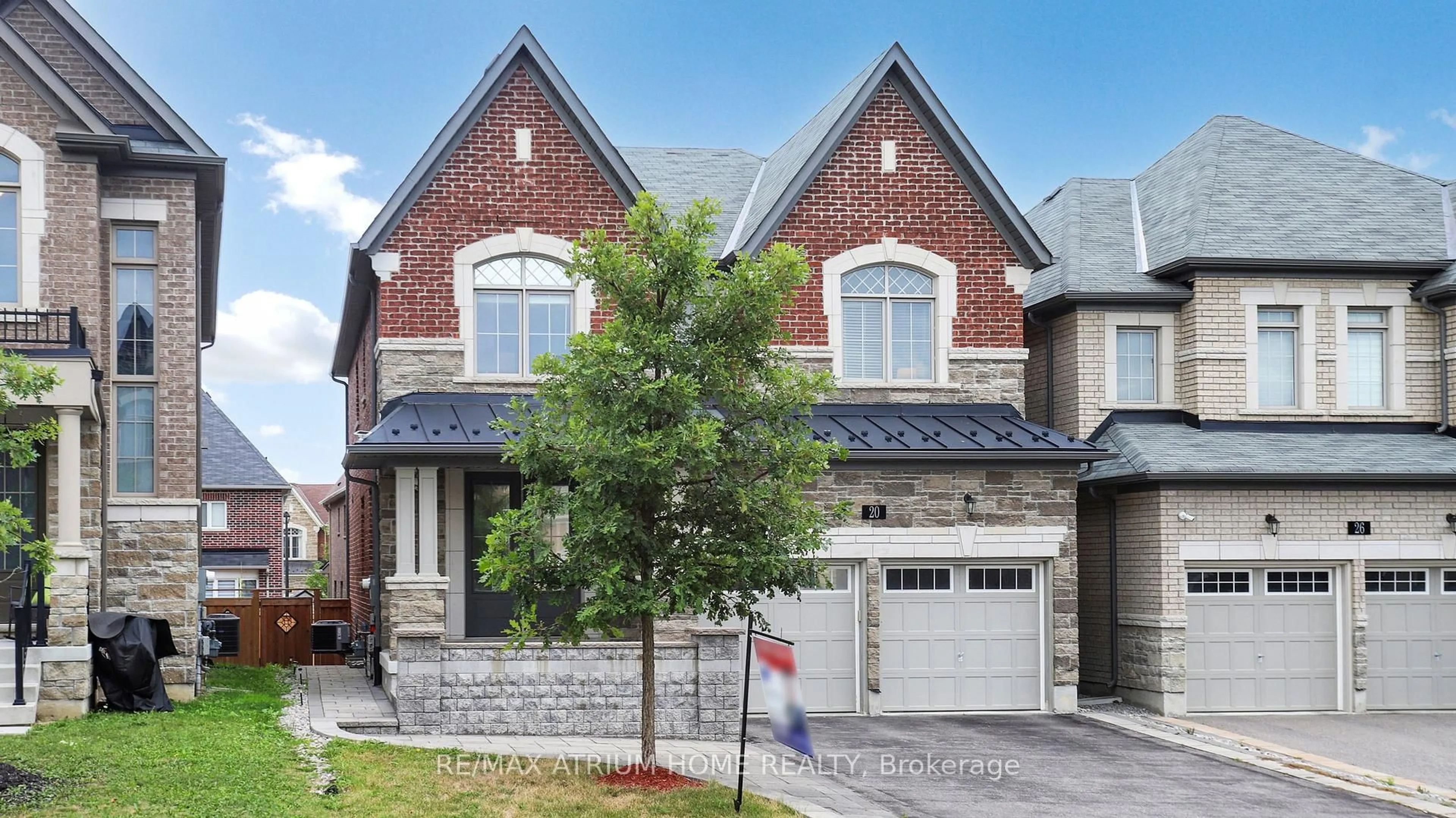 Home with brick exterior material, street for 20 Starkweather St, Aurora Ontario L4G 0Z3