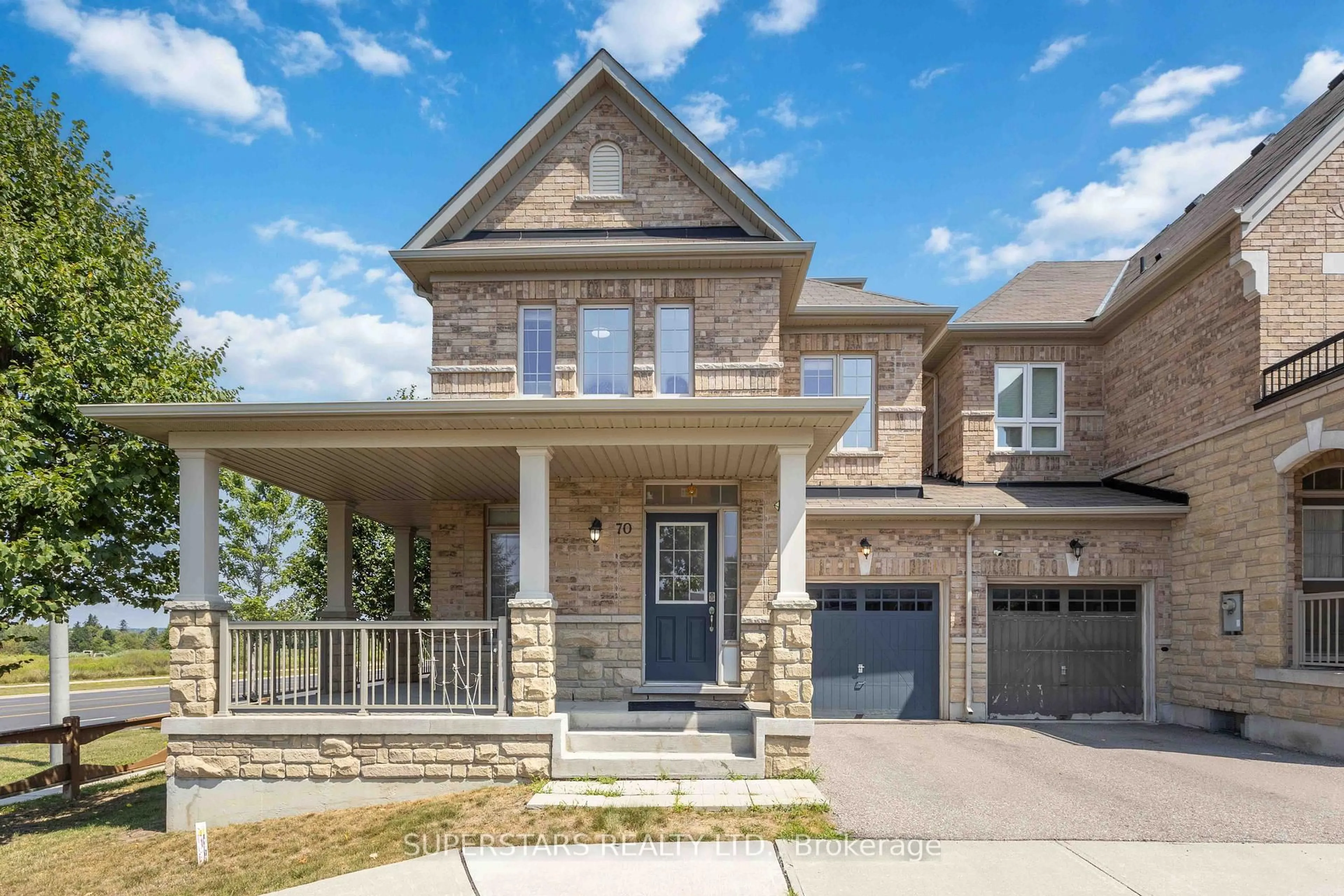 Home with brick exterior material, street for 70 Living Cres Cres, Markham Ontario L6C 1J5
