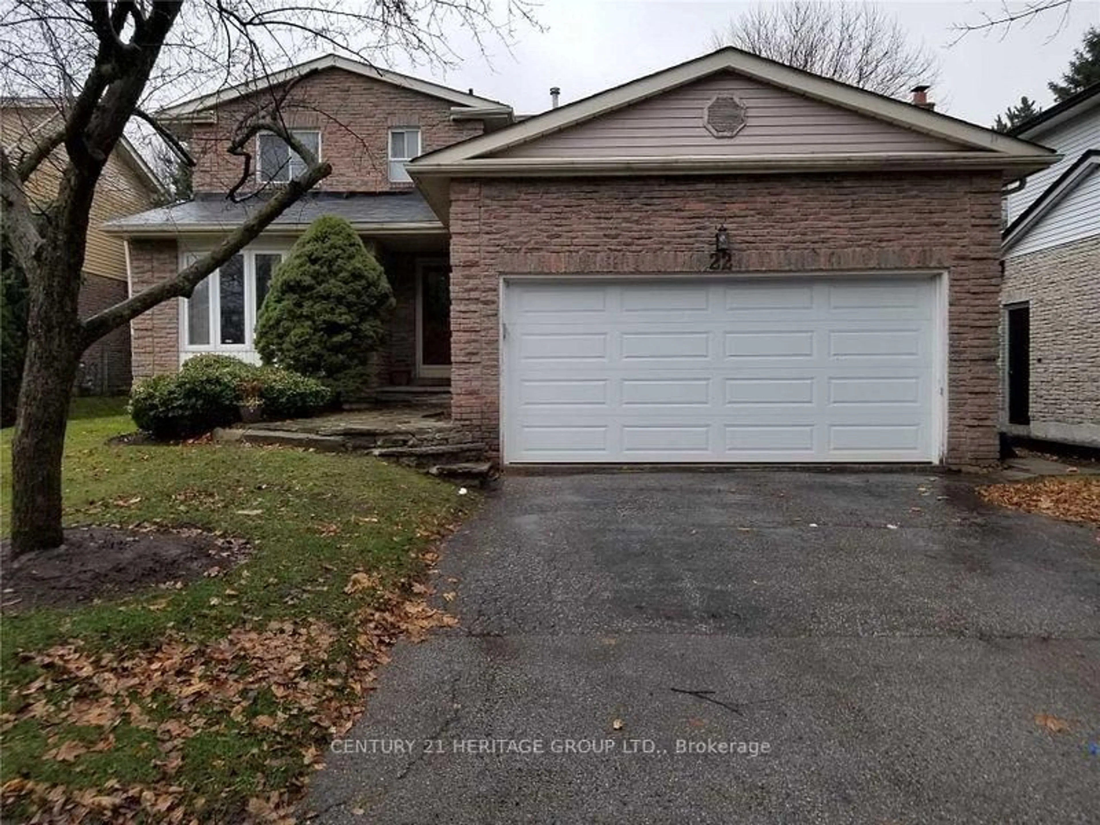 Home with brick exterior material, street for 22 Breckonwood Cres, Markham Ontario L3T 5E8