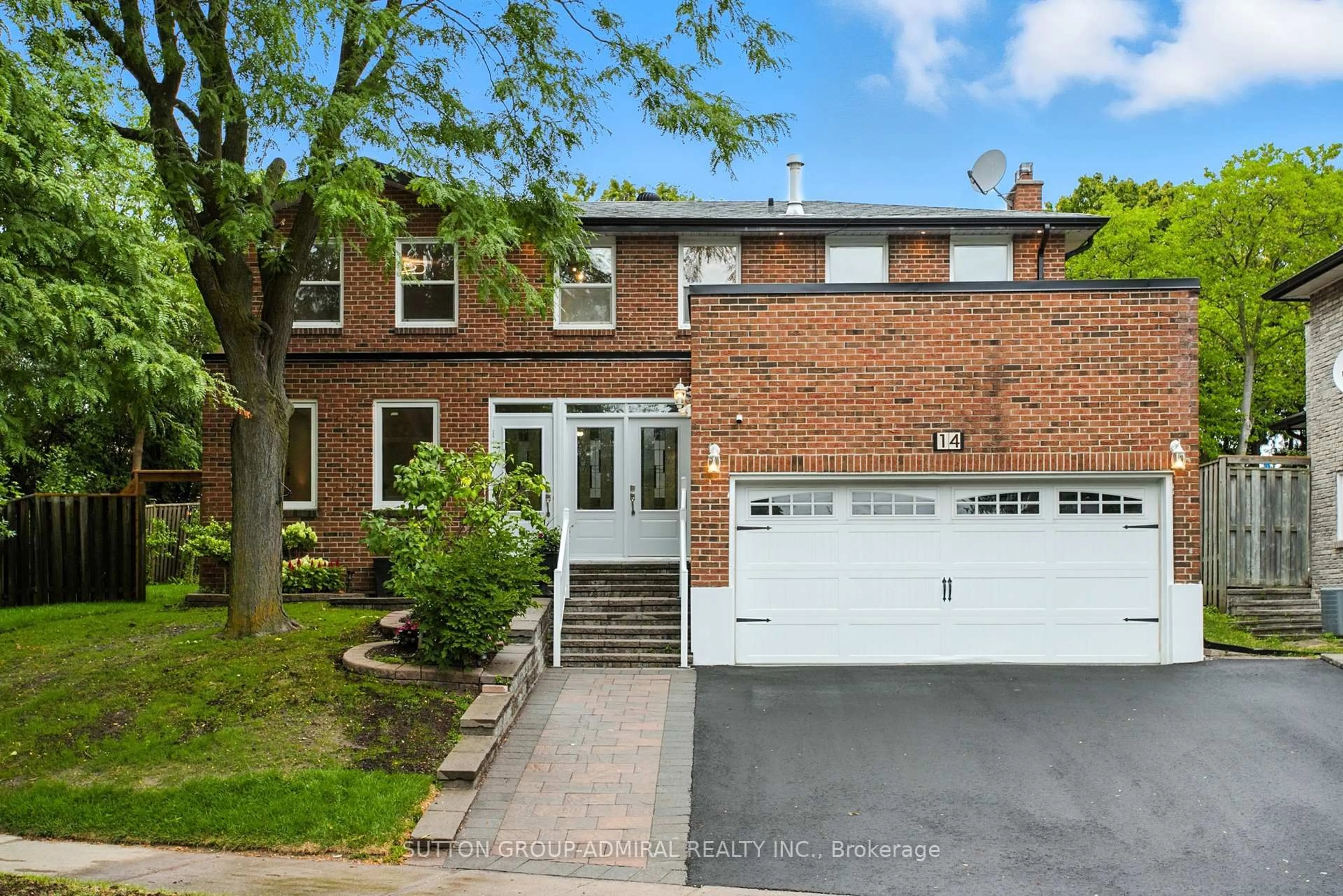 Home with brick exterior material, street for 14 Willowbrook Rd, Markham Ontario L3T 4W9