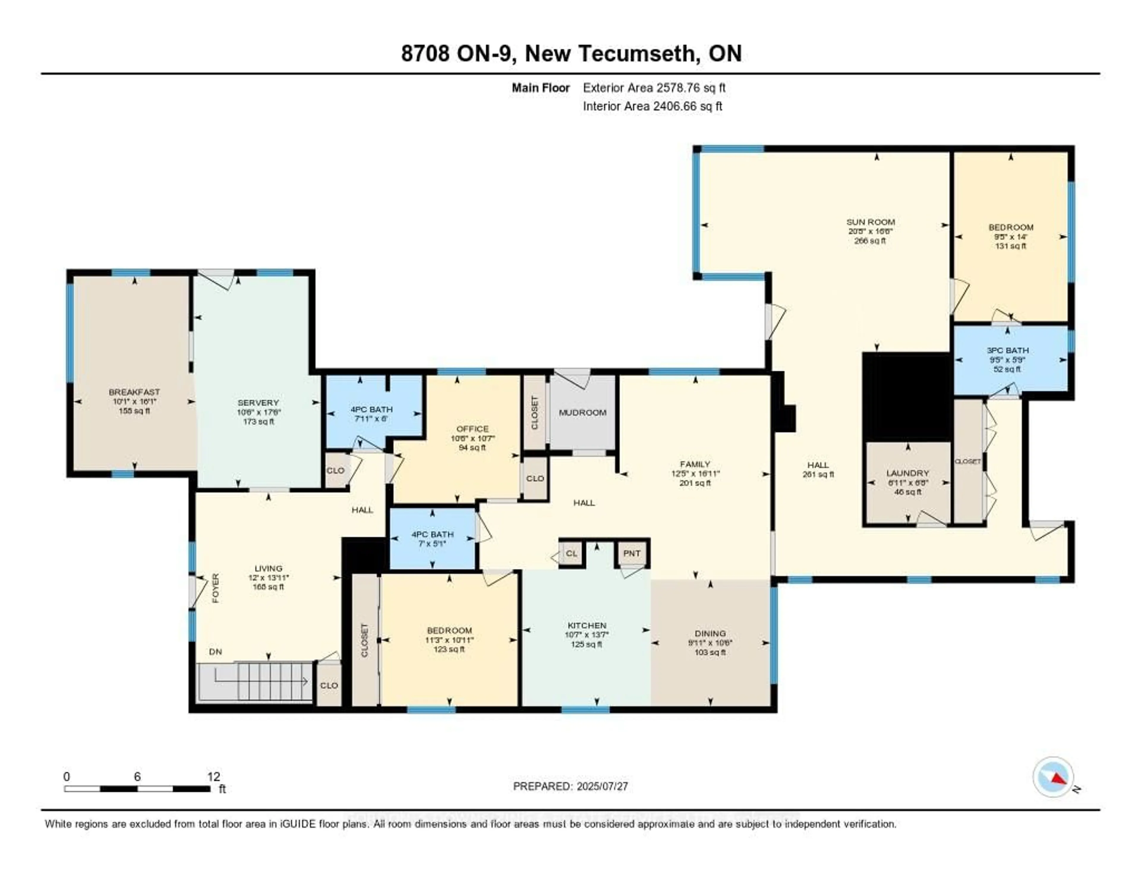 Floor plan for 8708 Highway 9 Highway, New Tecumseth Ontario L0G 1W0