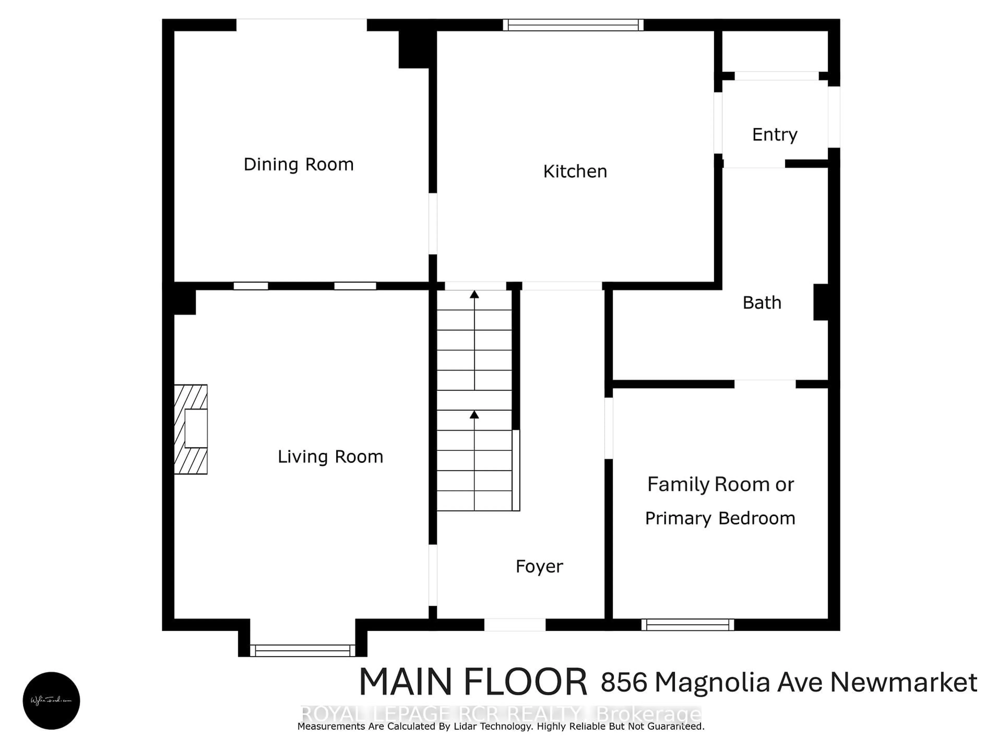 Floor plan for 856 Magnolia Ave, Newmarket Ontario L3Y 3C7