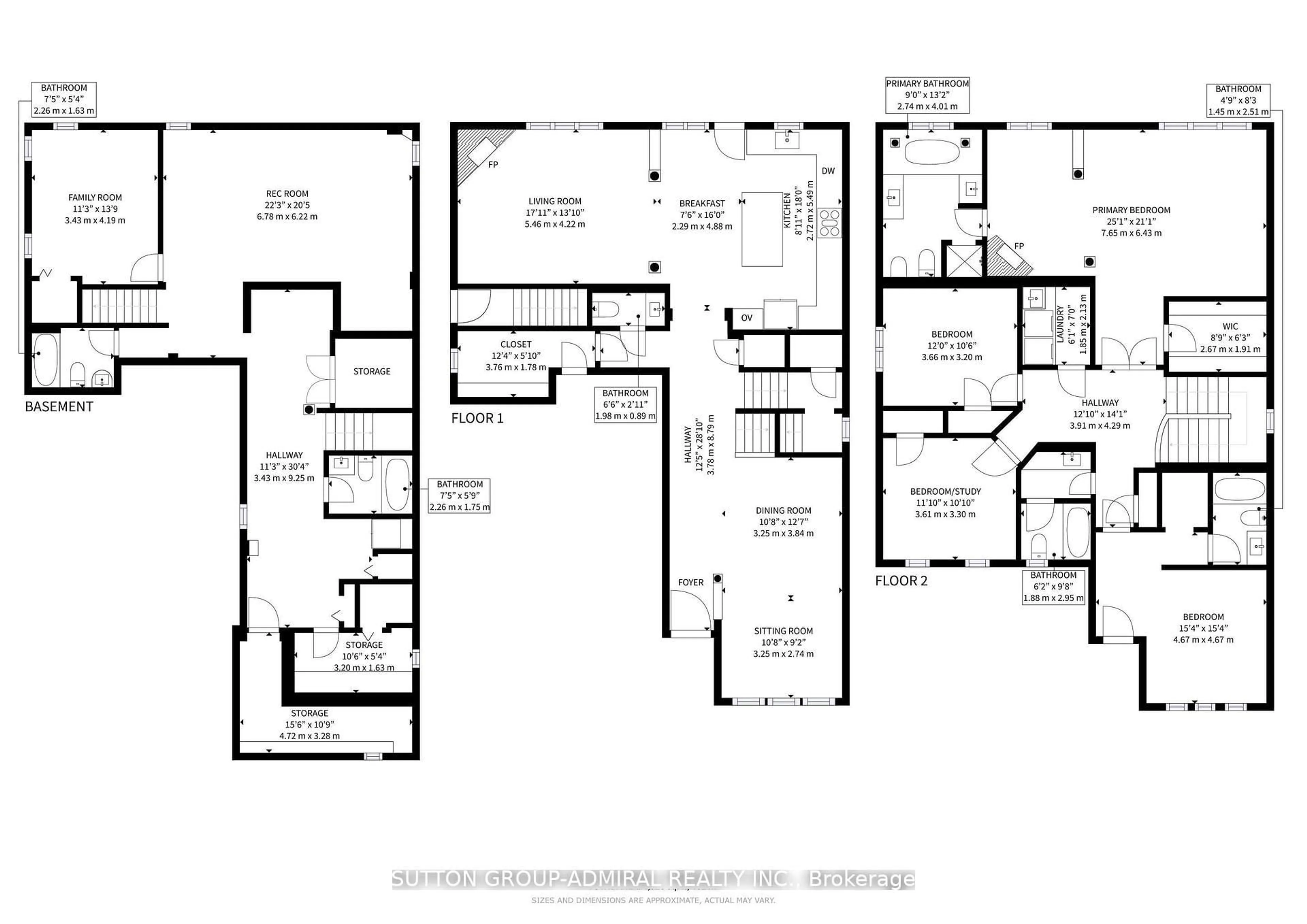 Floor plan for 27 Chipmunk Tr, Vaughan Ontario L4H 2K4