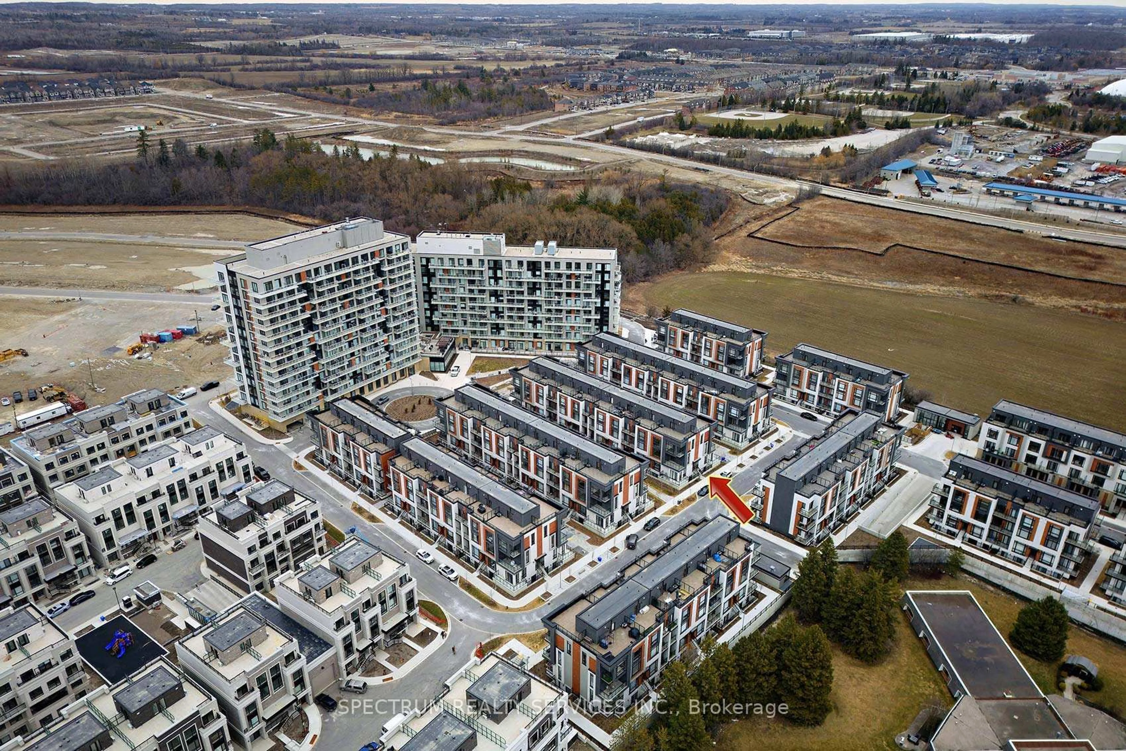 A pic from outside/outdoor area/front of a property/back of a property/a pic from drone, city buildings view from balcony for 14 David Eyer Rd #1001, Richmond Hill Ontario L4S 0N4