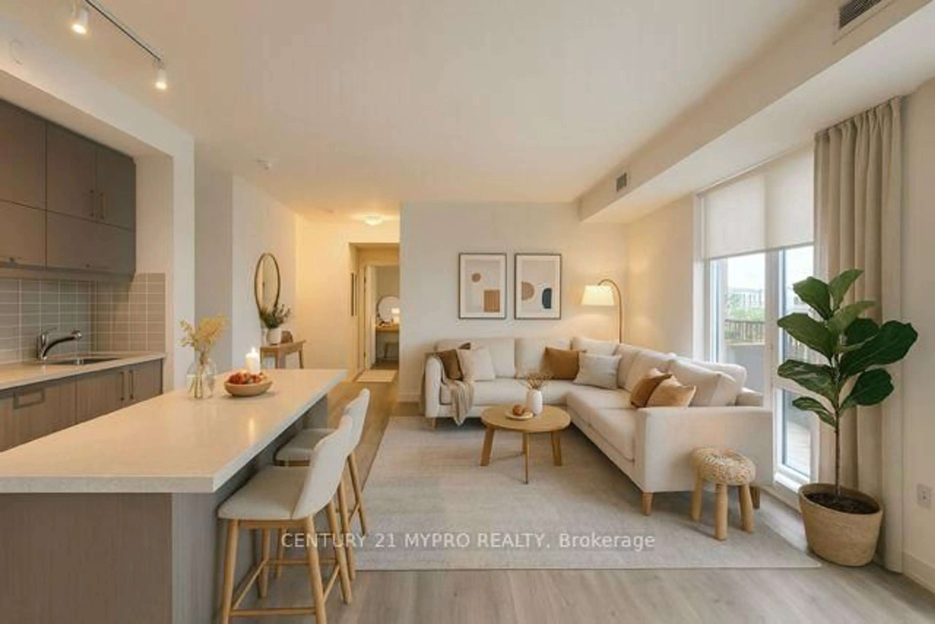 Living room with furniture, unknown for 38 Simcoe Promenade #317C, Markham Ontario L6G 1B3