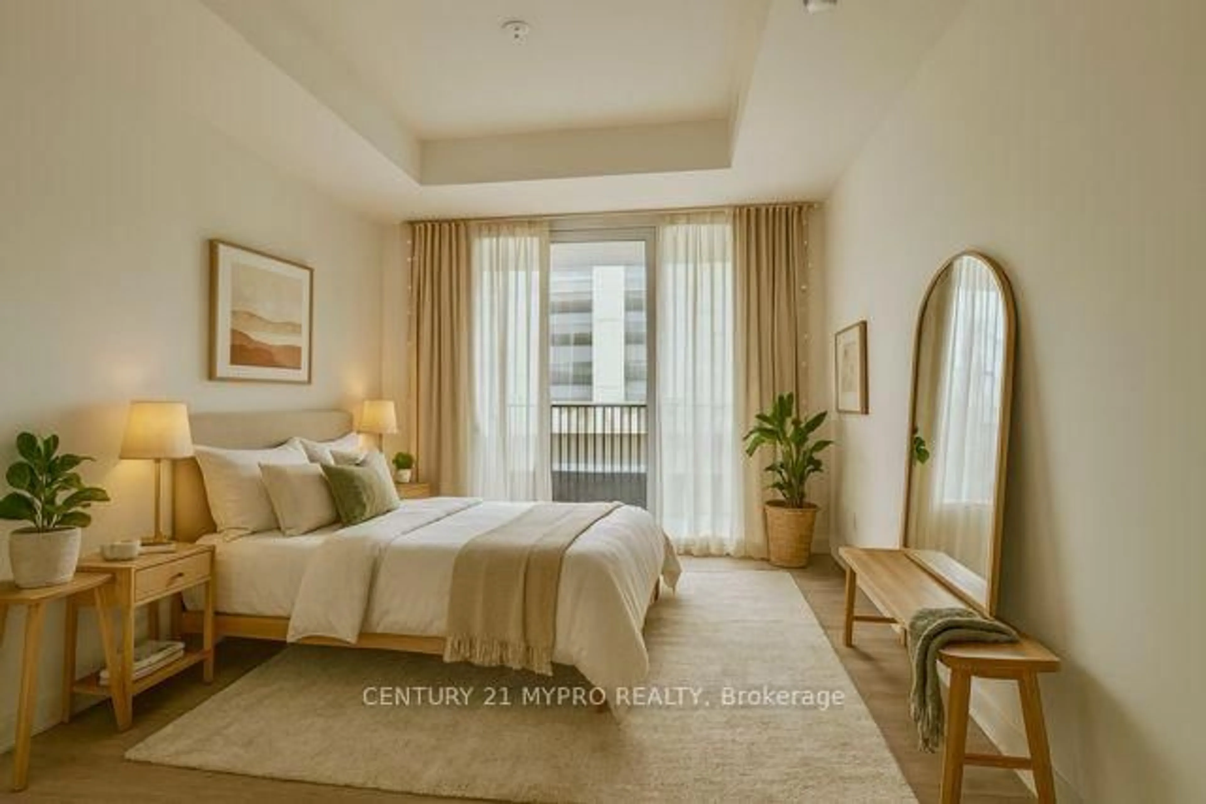 Bedroom with bed, unknown for 38 Simcoe Prom #317C, Markham Ontario L6G 1B3