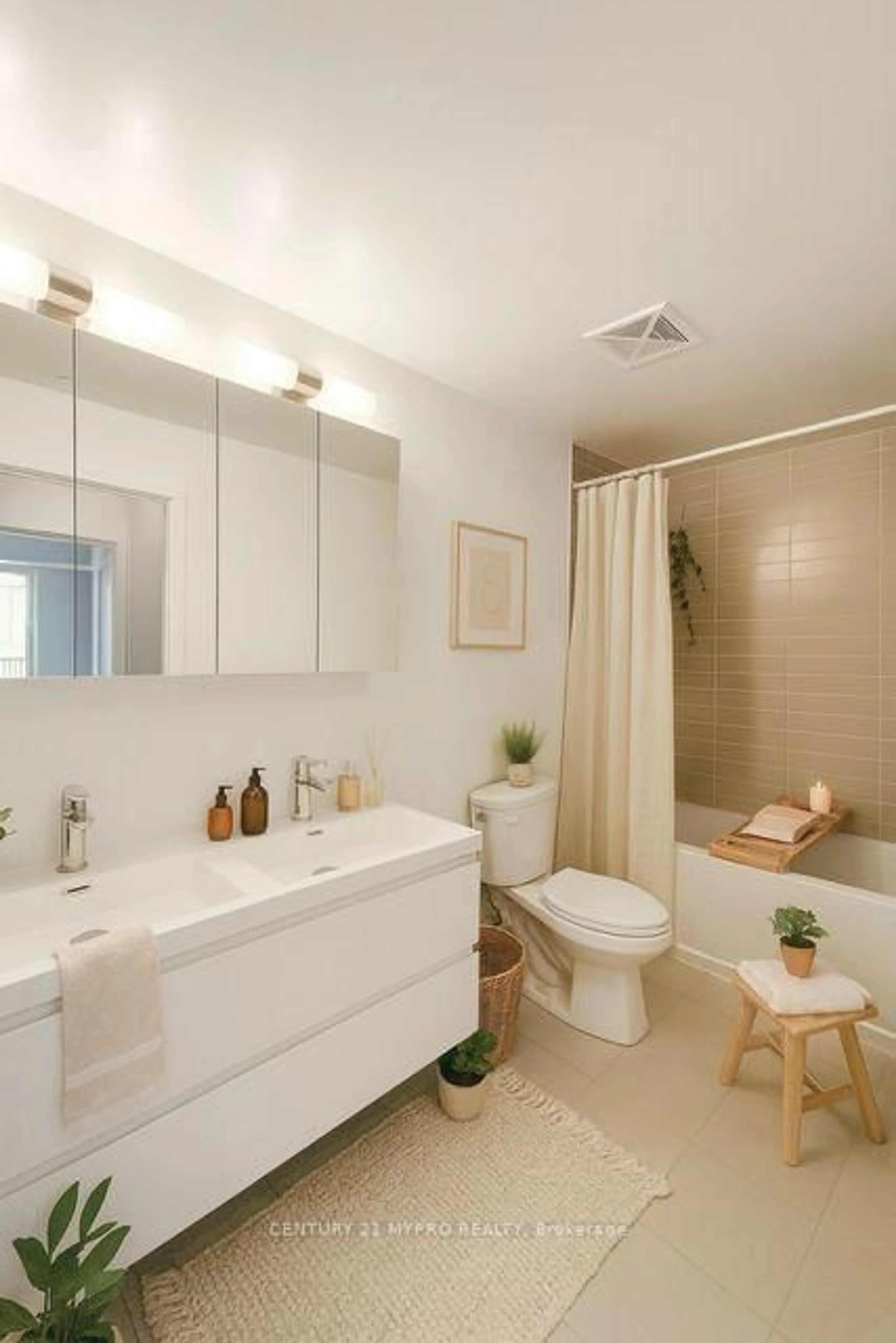 Contemporary bathroom, ceramic/tile floor for 38 Simcoe Prom #317C, Markham Ontario L6G 1B3