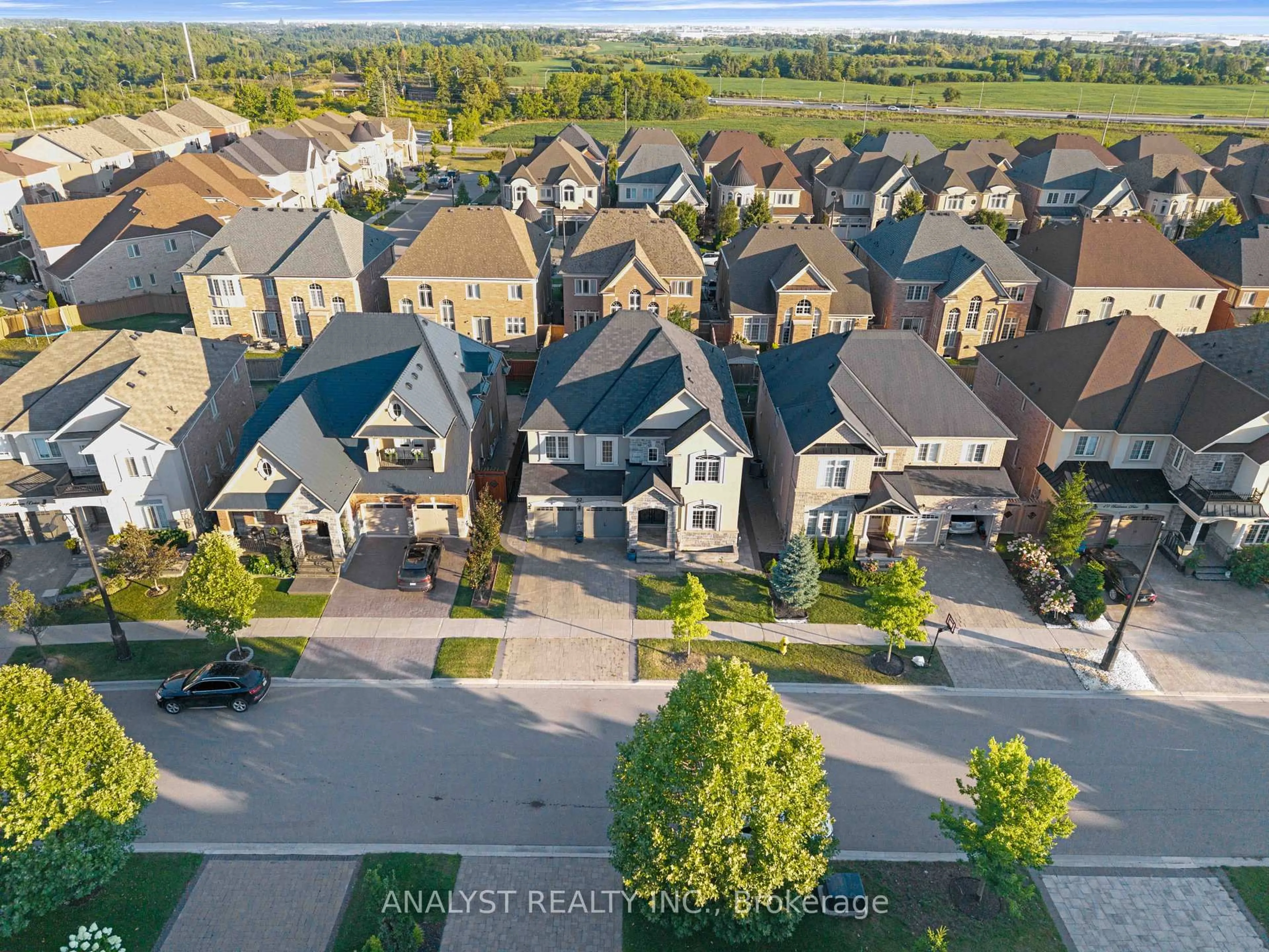 A pic from outside/outdoor area/front of a property/back of a property/a pic from drone, street for 57 Balderson Dr, Vaughan Ontario L4H 3N5